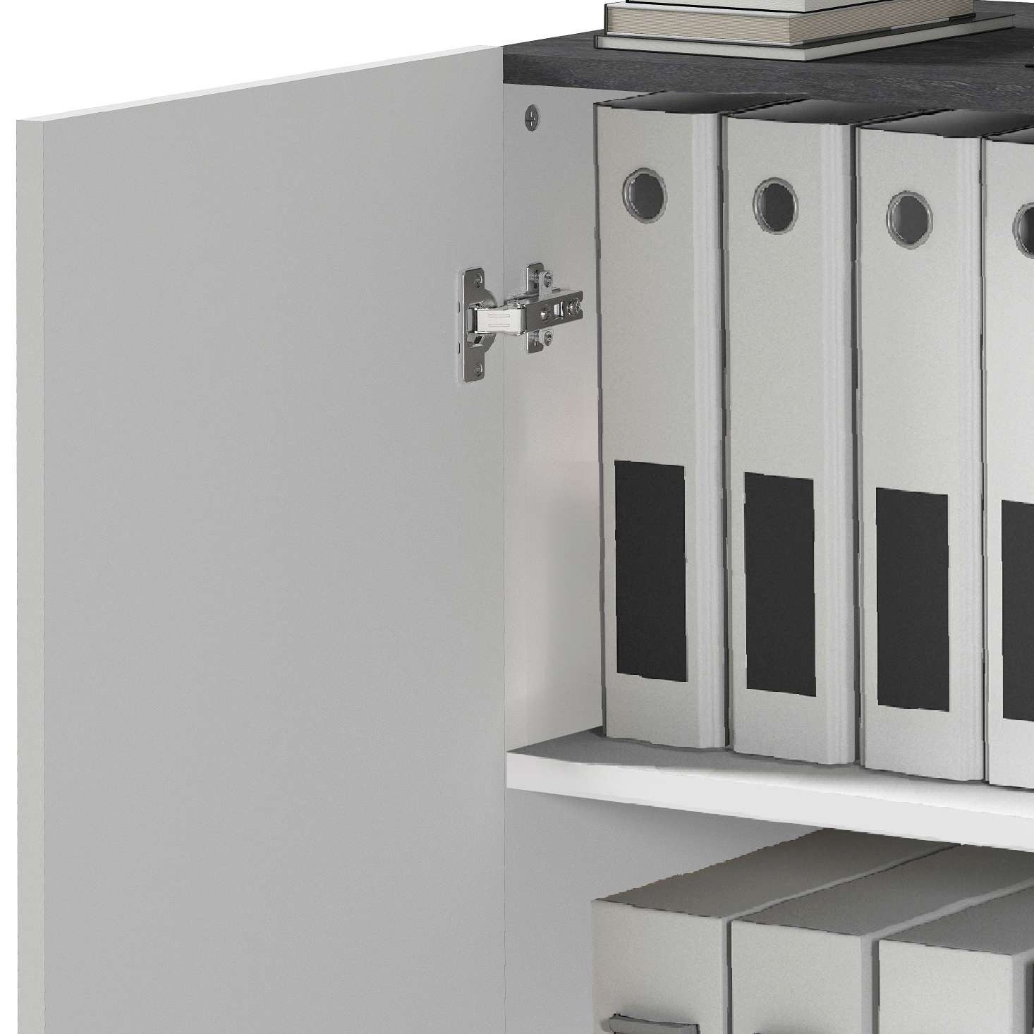 INOSIGN Archiefkast Sunrise Archiefkast, Multifunctionele kast, Bureaukast met 2 deuren & 2 vakken, breedte 79,2 cm, gemaakt in italië
