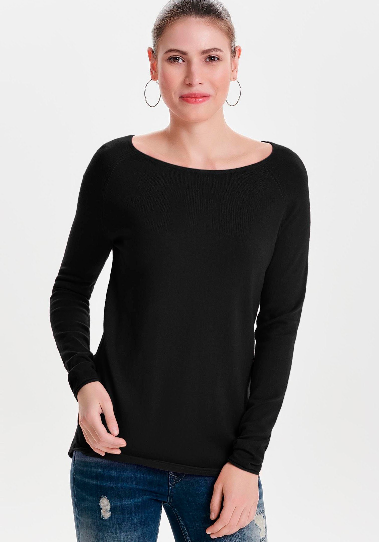 Only Lange trui ONLMILA LACY L/S LONG PULLOVER KNT NOOS