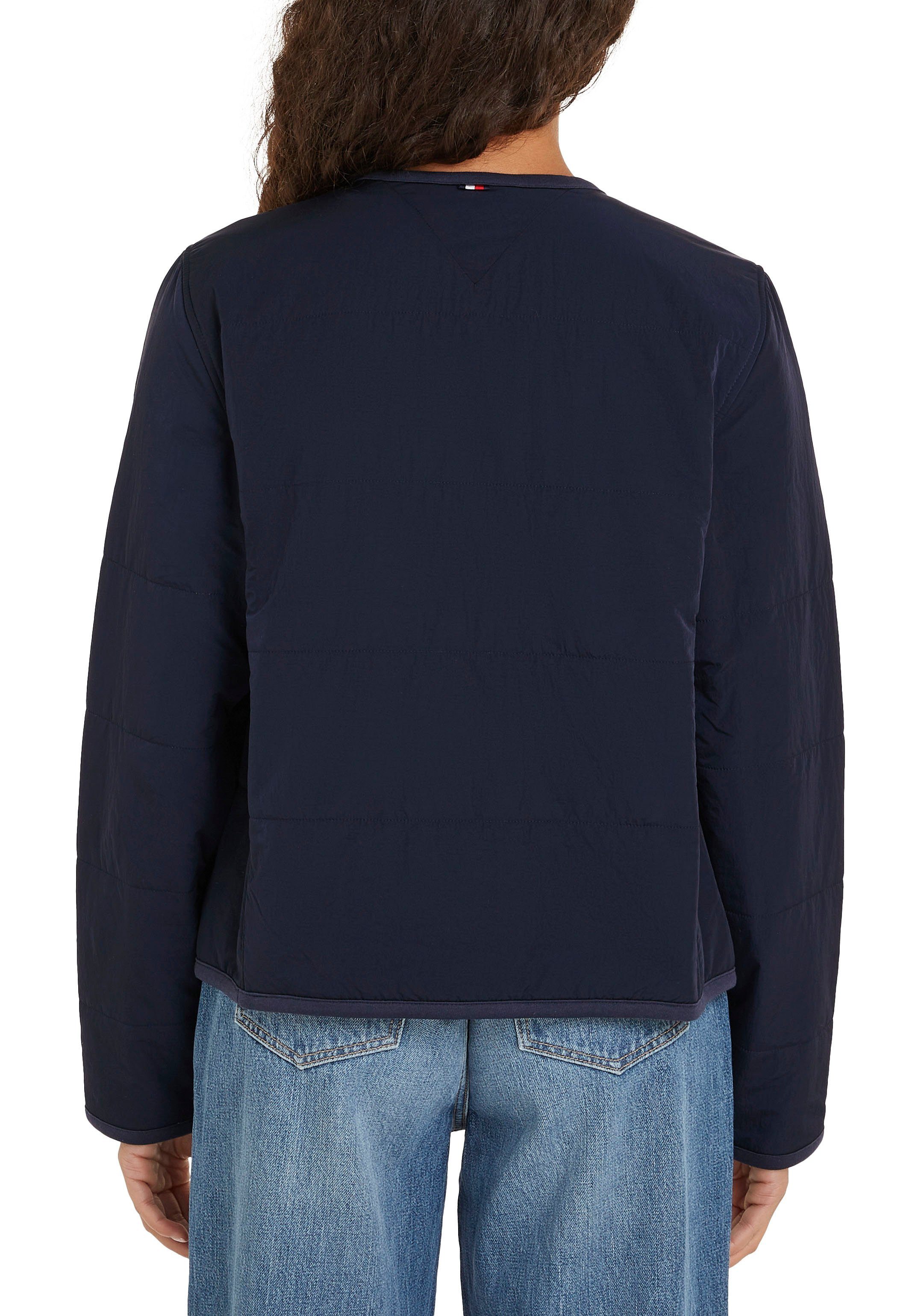 Tommy Hilfiger Gewatteerde jas JERSEY LINED JACKET met tommy jeans-merklabel
