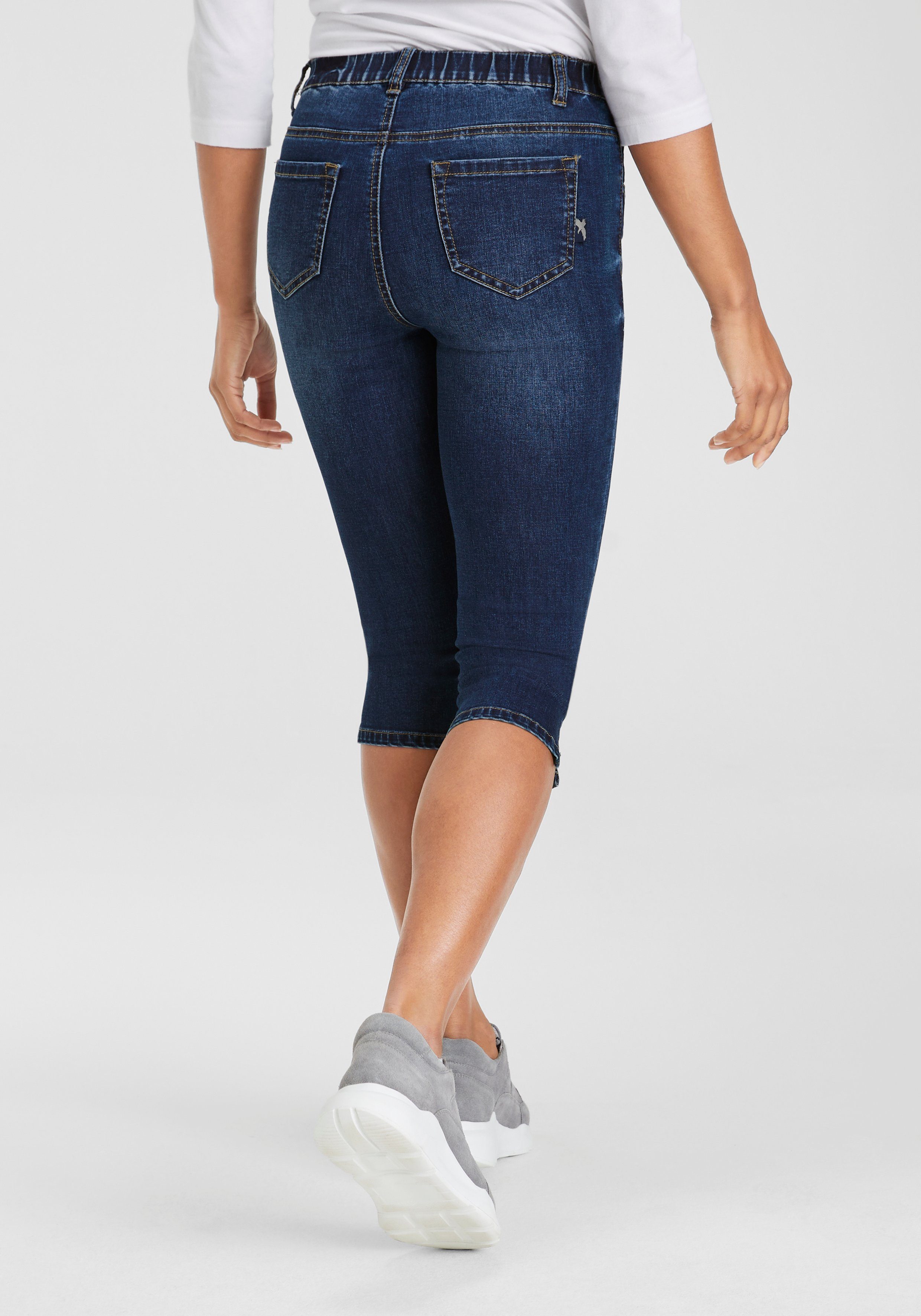 Arizona Capri jeans Ultra Stretch extra-strak gesneden pasvorm, hoge taille, in capri-lengte