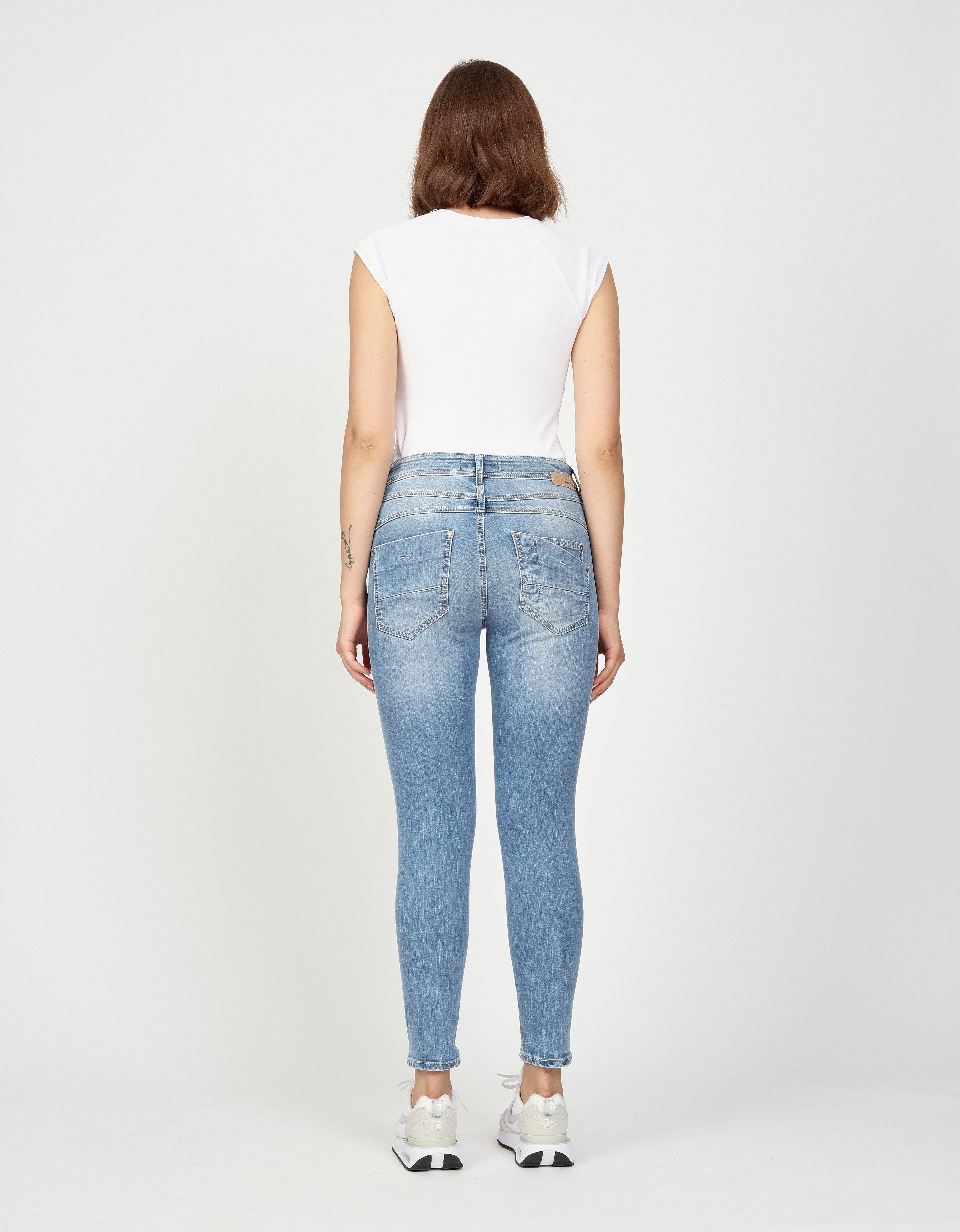 GANG Relax fit jeans 94AMELIE CROPPED in 5-pocket-stijl