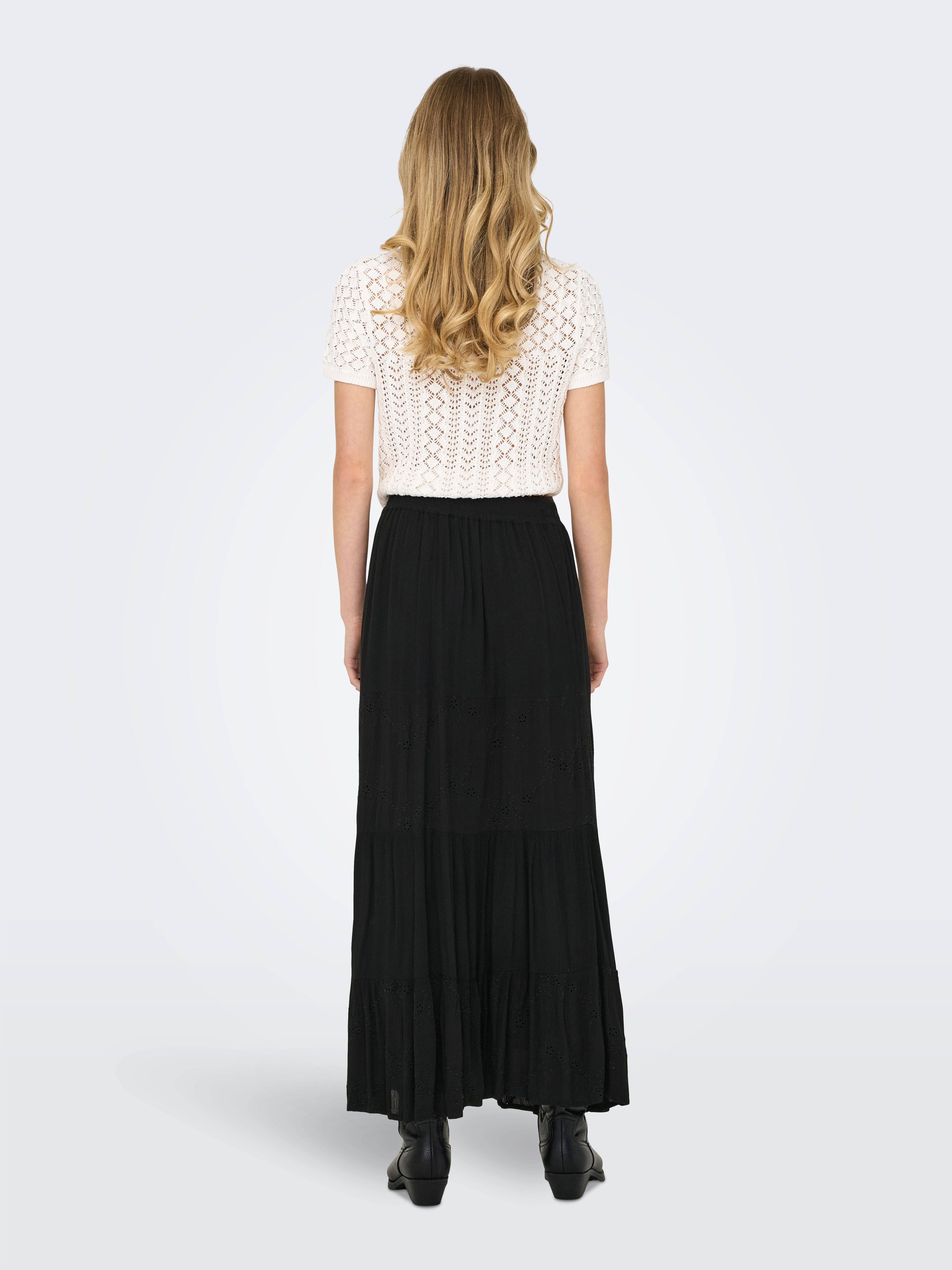 Only Maxirok ONLCHIARA BRODERIE LONG SKIRT PTM