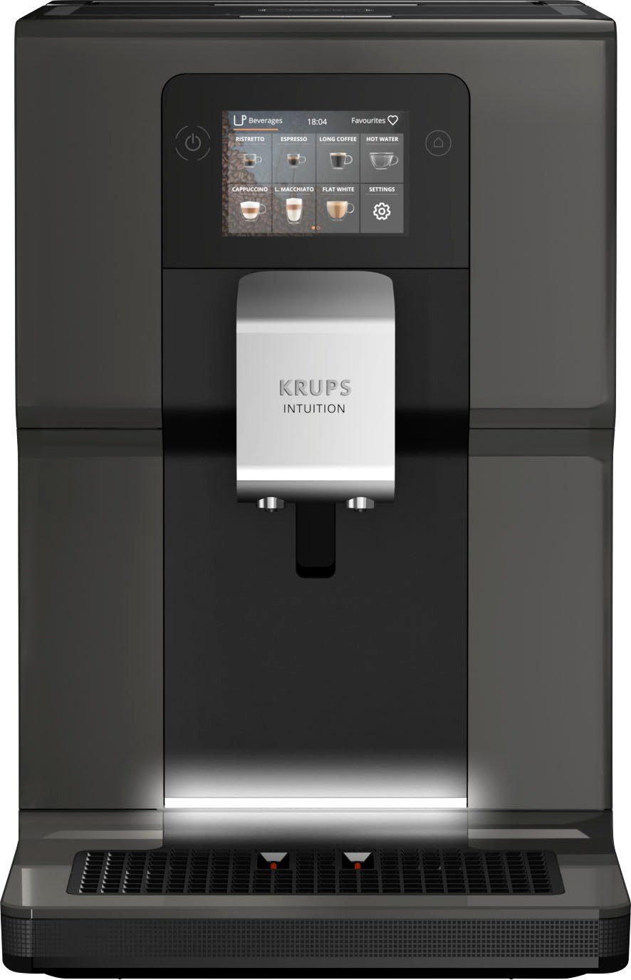Krups Volautomatisch koffiezetapparaat EA872B Intuition Preference, 3,5"-kleurentouchscreen, intuïtieve gekleurde indicatielampjes