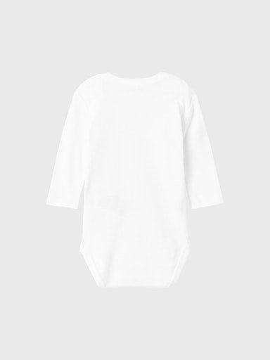 Name It Pyjama NBNBODY 2P LS SOLID WHITE NOOS (set, 2-delig)