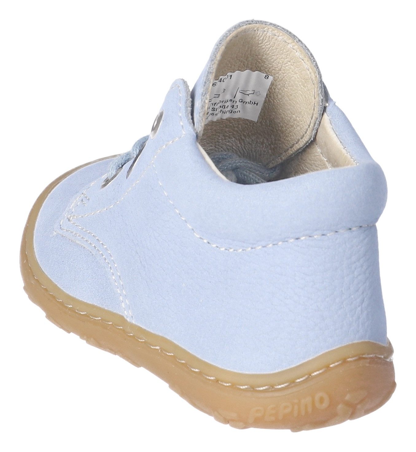 PEPINO by RICOSTA Babyschoentjes Cory 50 WMS: Midden Veterschoen met WMS-systeem, leer, maat sjabloon om te downloaden