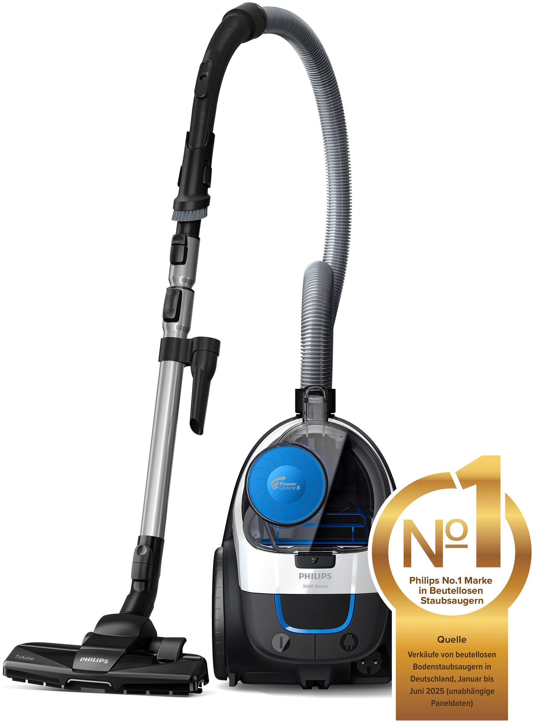 Philips Stofzuiger FC9332/09 met 1,5 l inhoud en tri-active-zuigmond