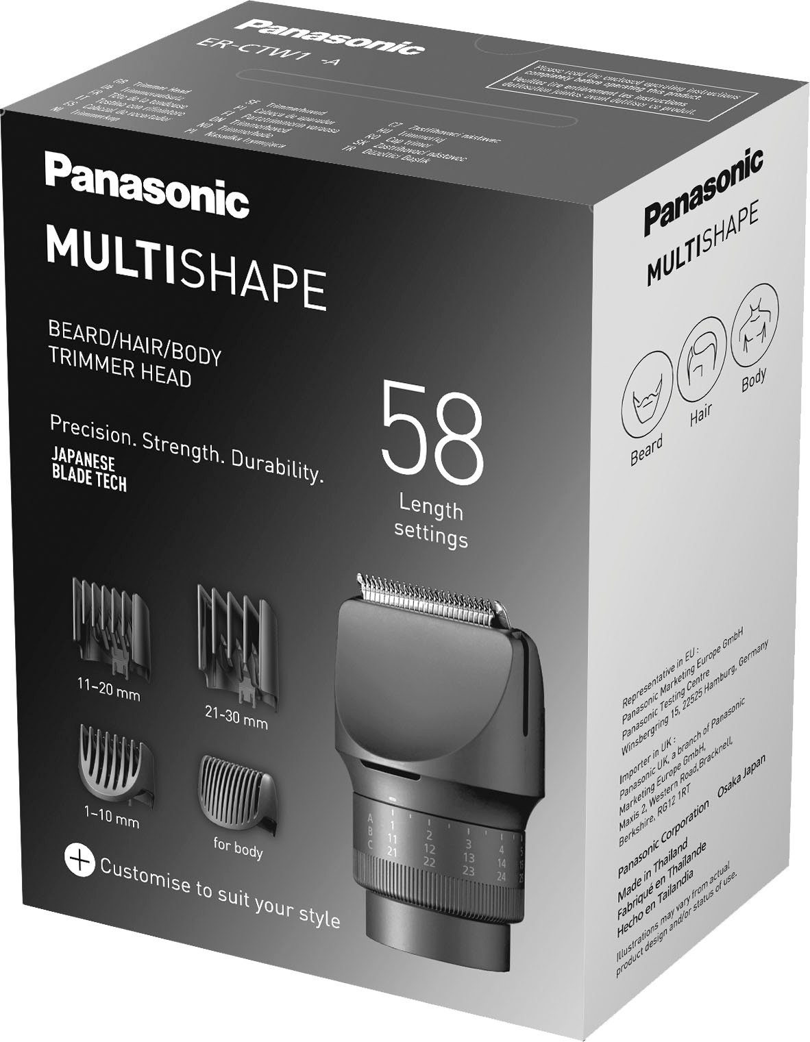 Panasonic Haar- en baardtrimopzet Multishape trimhulpstuk baard, haar & lichaam