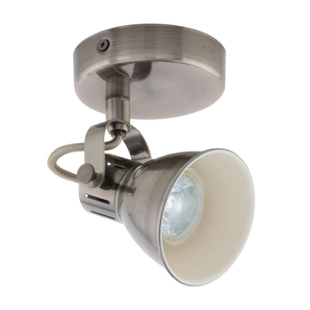 EGLO Led-wandlamp SERAS wandlamp, plafondspot, spot, ganglamp, nikkel-antiek, crème