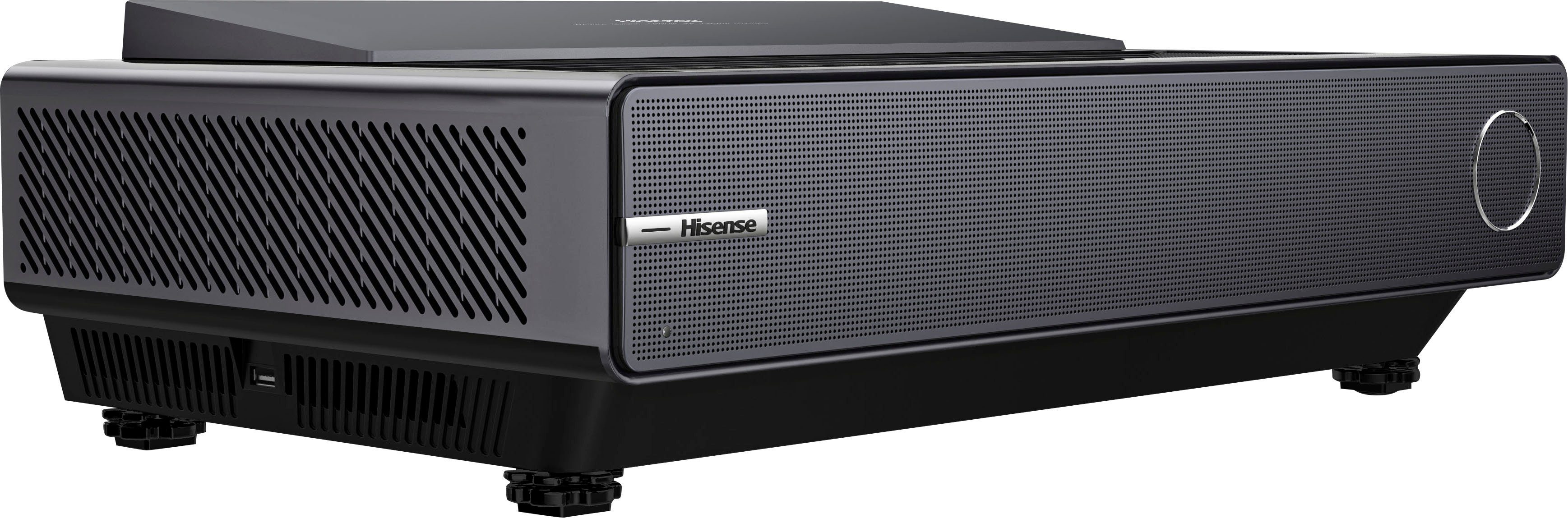 Hisense Laser-tv PX1-Pro 90-130 inch Trichroma laserprojector, 4K Ultra HD, 4k laser cinema, rgb lasertechnologie, android q - zonder scherm