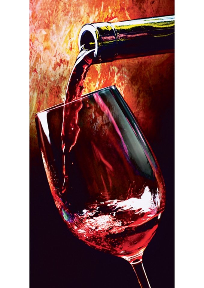 Home affaire Print op glas Wine 30/60 cm