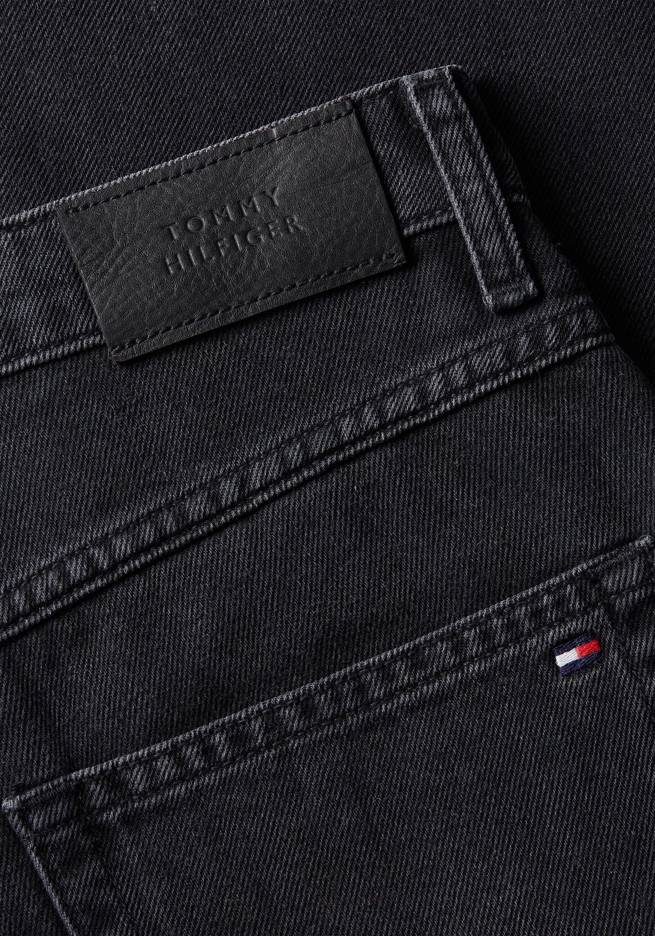 Tommy Hilfiger Straight jeans CLASSIC STRAIGHT HW met leren badge