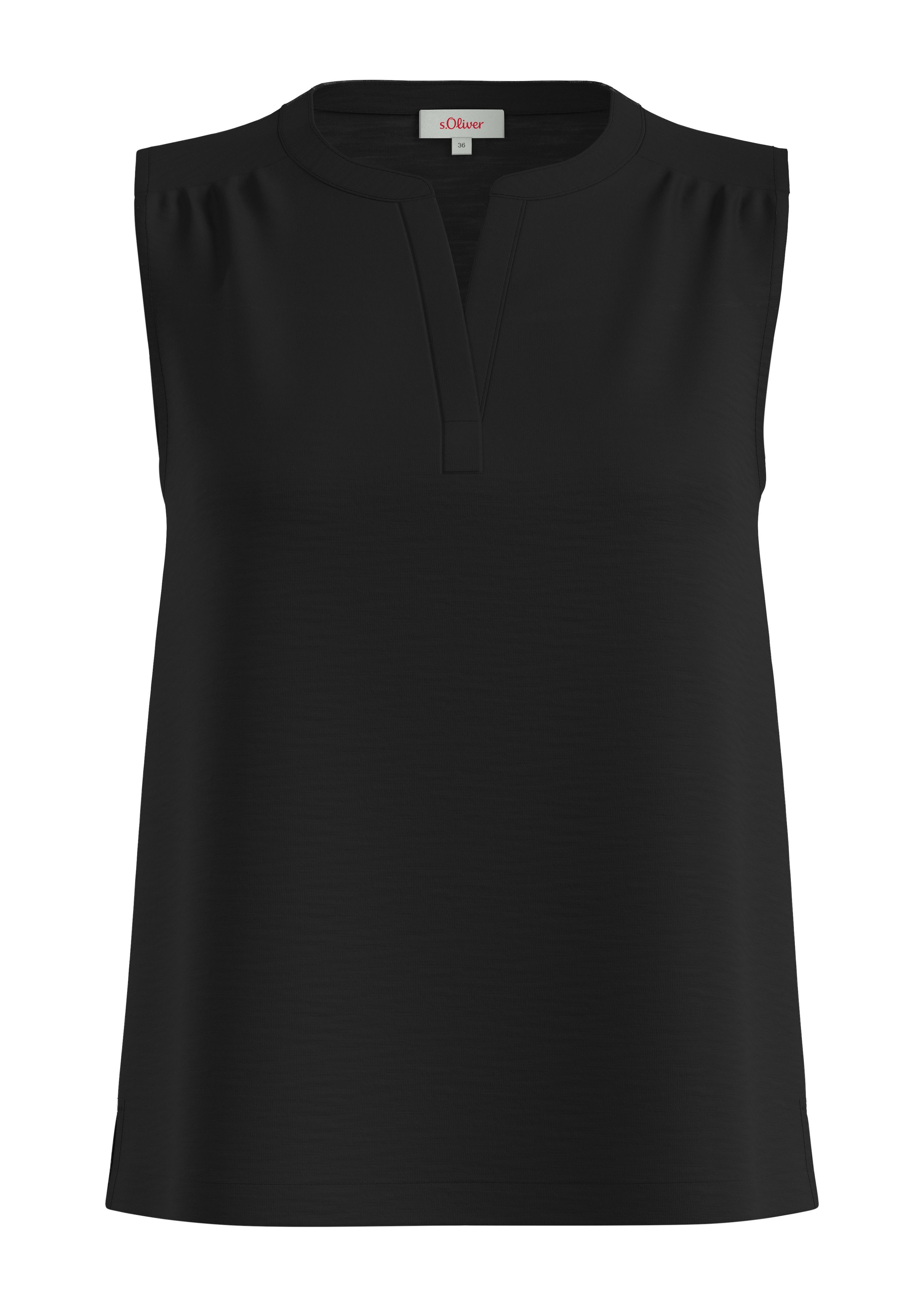 s.Oliver Shirttop met flammégaren-structuur