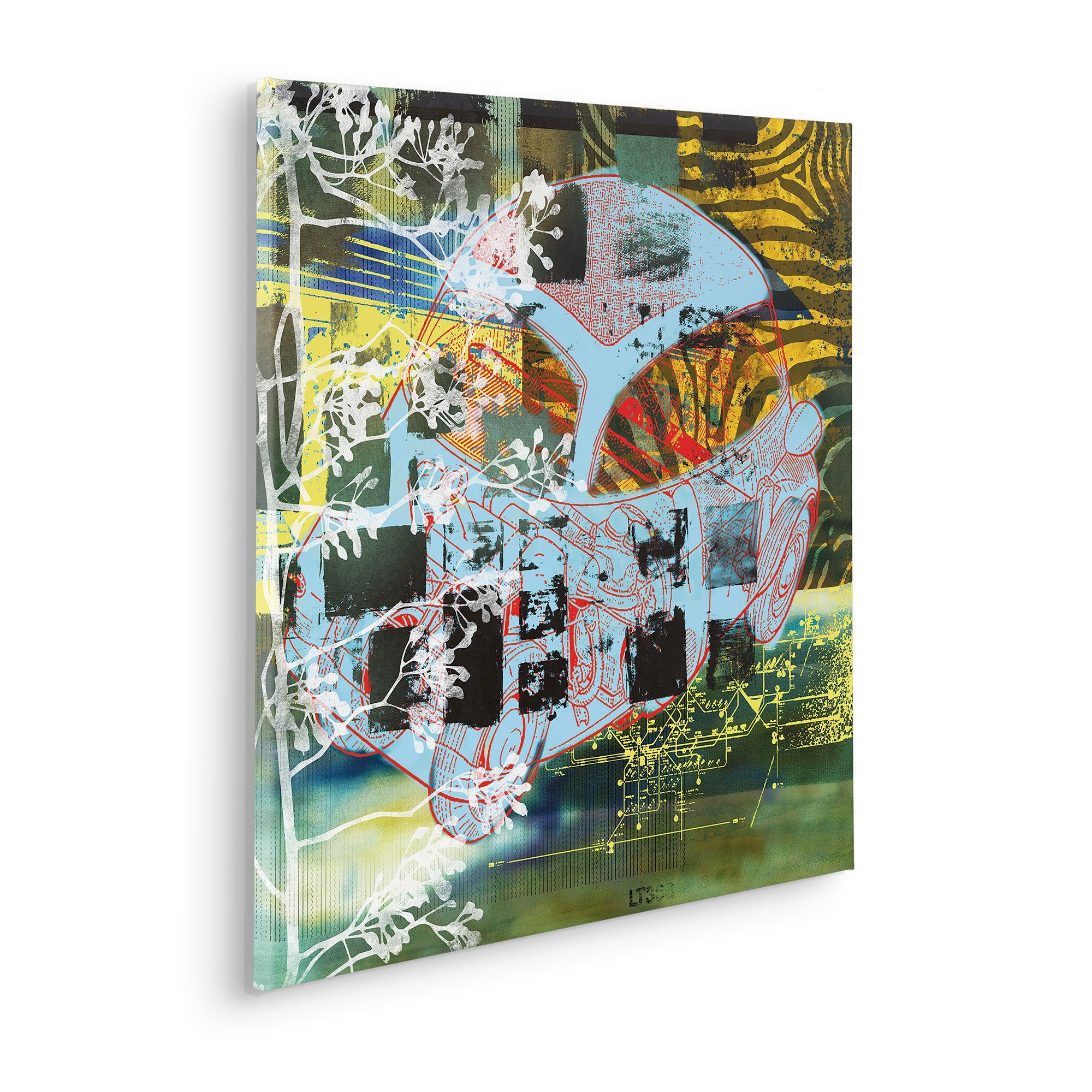 Komar Artprint op linnen Pile of Scrap - Afmeting 60 x 60 cm (1 stuk)