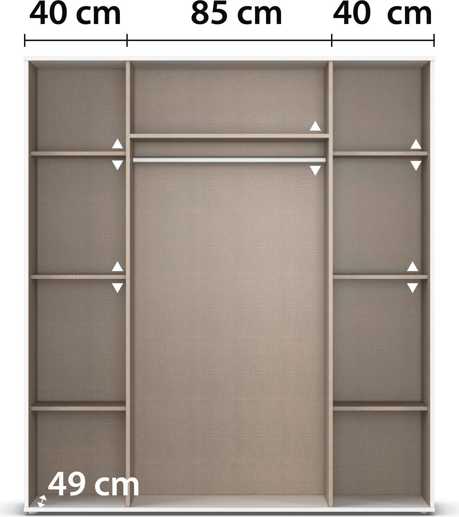 rauch Draaideurkast Kledingkast Kast Garderobe Wasmand ESSEA 4-deurs Breedte 168 cm met 4 lades en moderne grepen MADE IN GERMANY