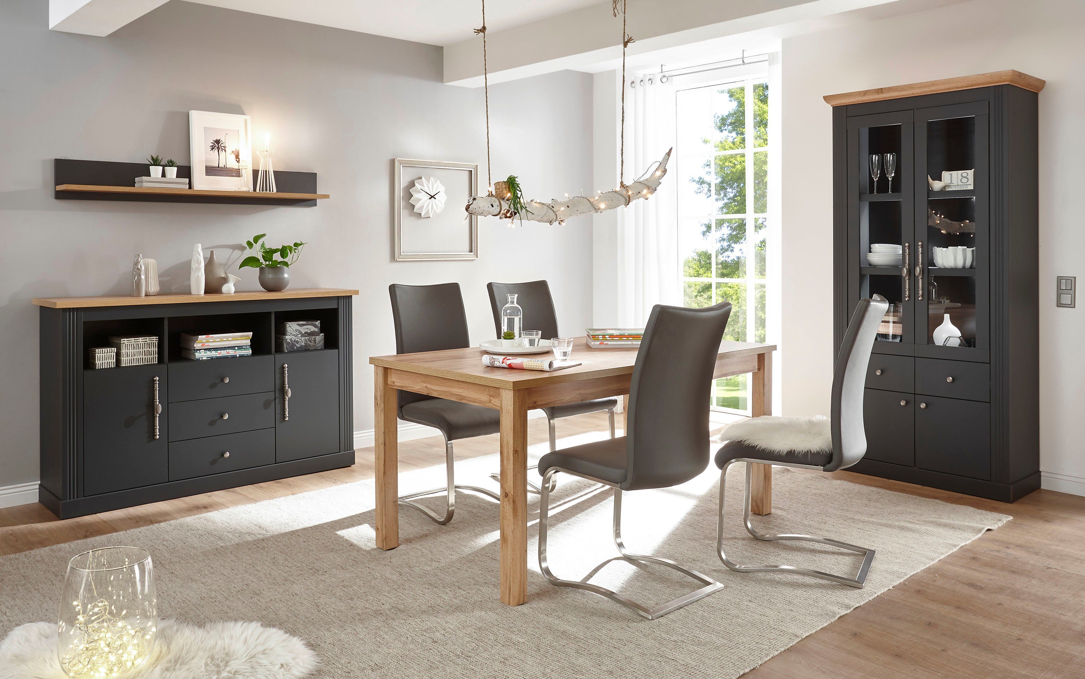 Home affaire Vitrinekast Westminster BESTSELLER! in romantische landelijke stijl