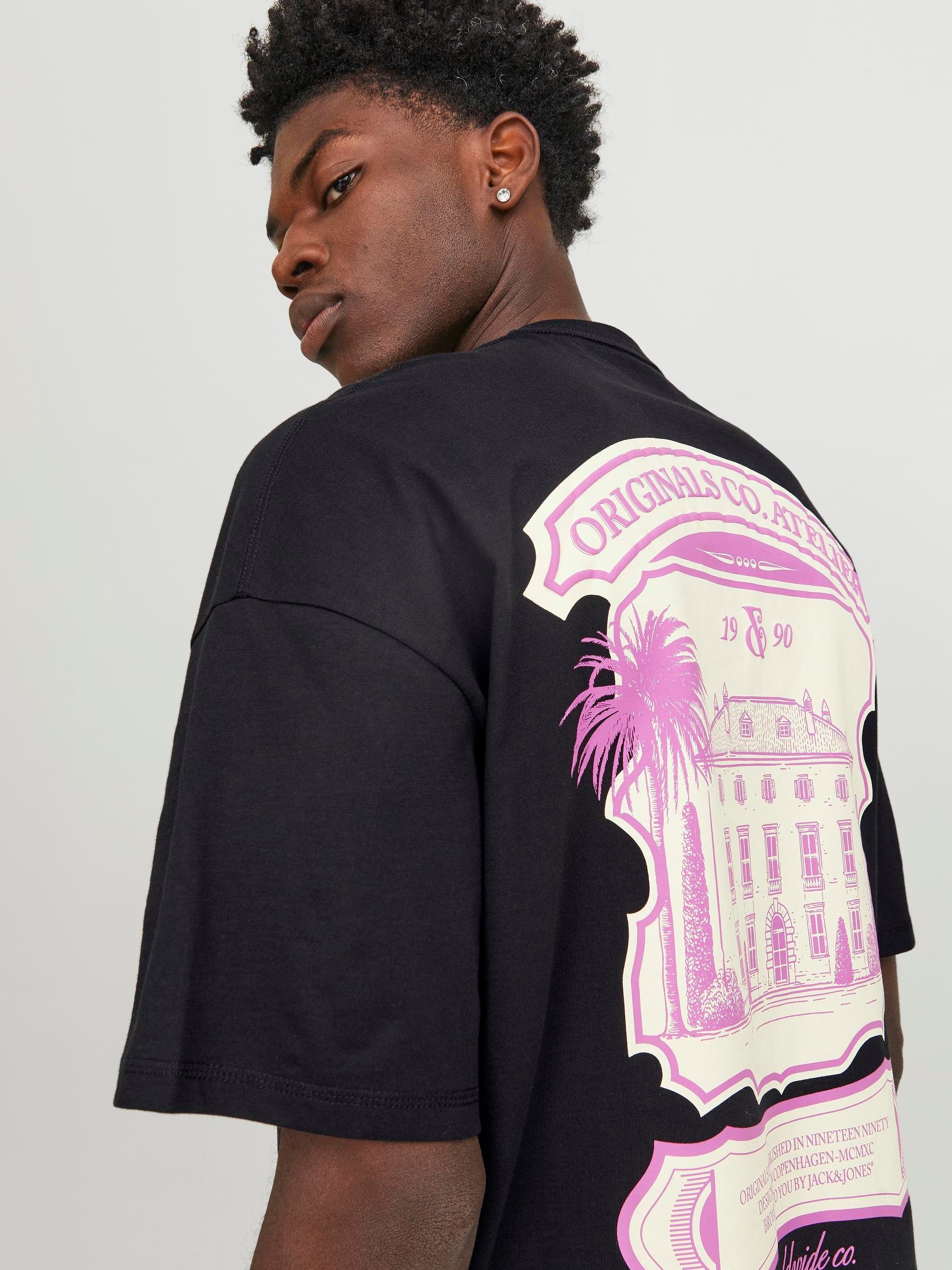 Jack & Jones Shirt met korte mouwen JORSANTORINI GRAPHIC TEE SS CREW NECK SN