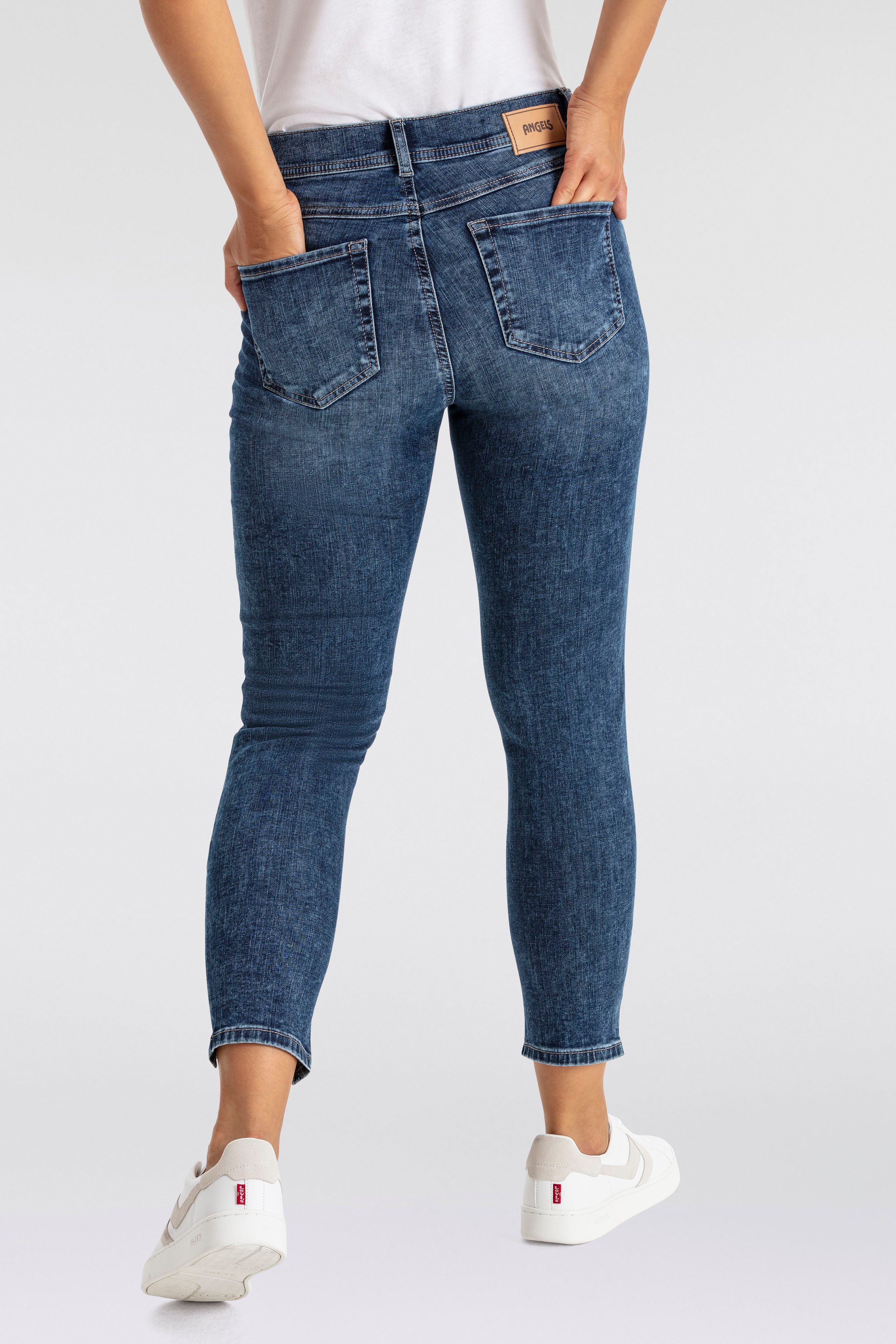 ANGELS 7/8 jeans Ornella met strasssteentjes aan de broekspijp