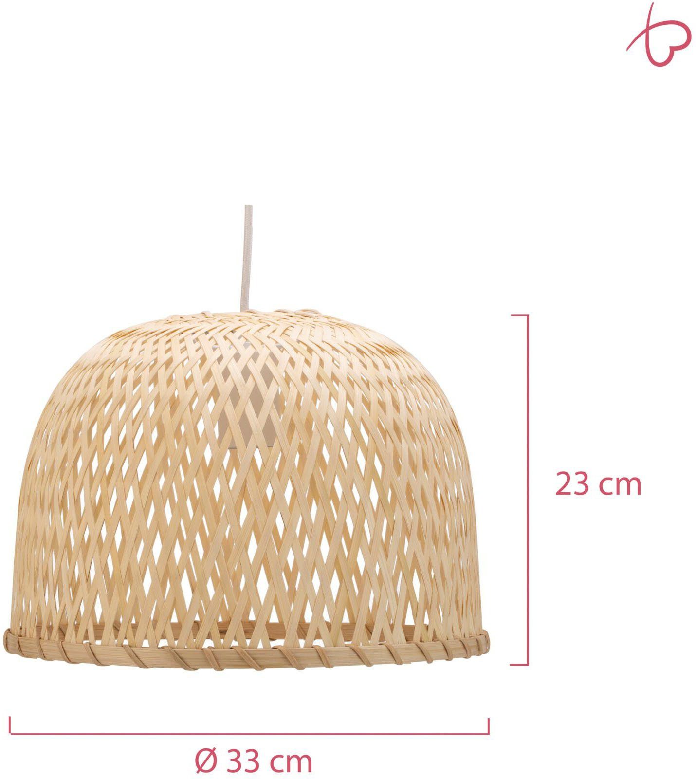 Pauleen Hanglamp Woody Pearl max20W beige/wit 230V bamboe/metaal (1 stuk)