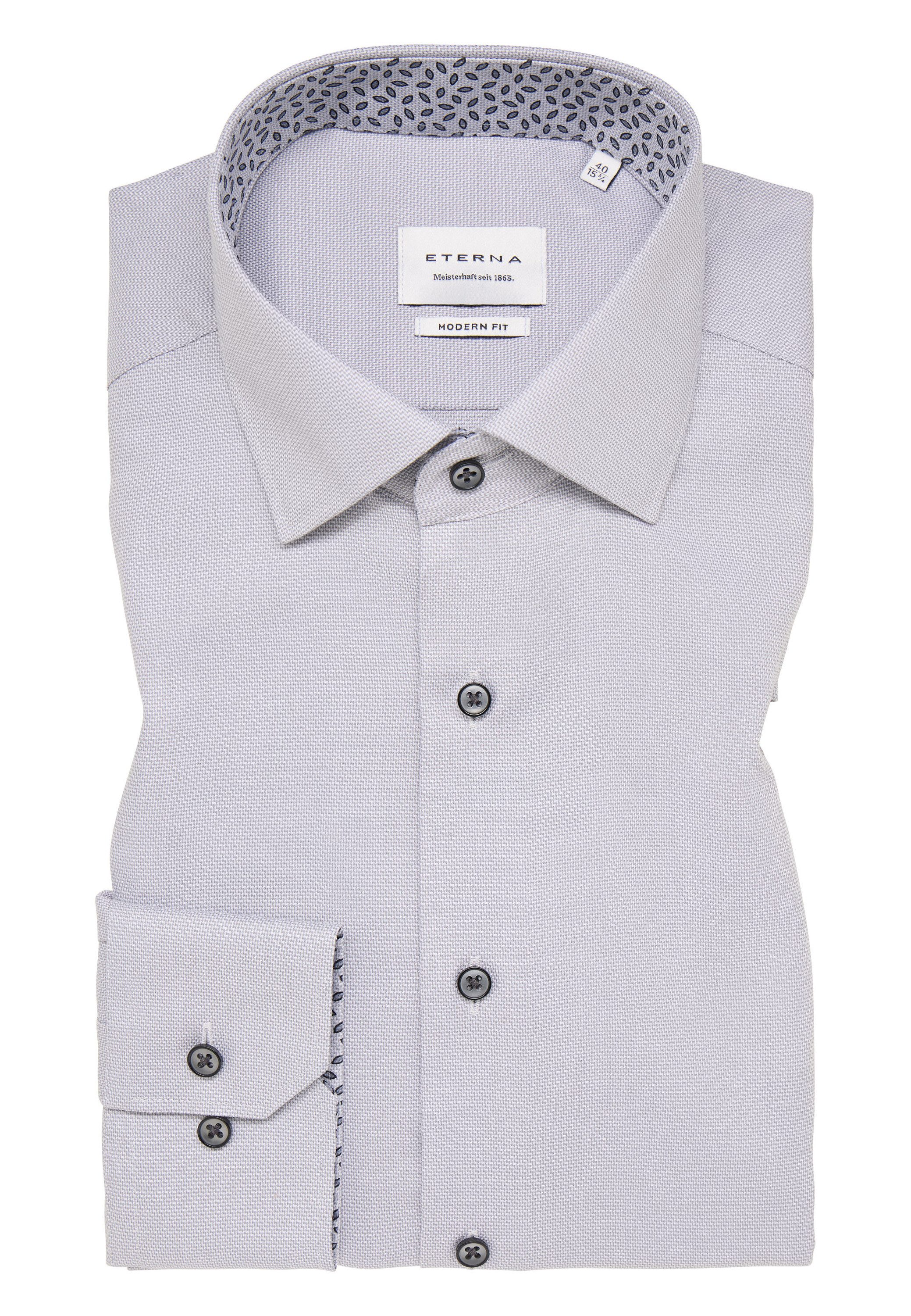 Eterna Overhemd met lange mouwen MODERN FIT NON IRON (strijkvrij)