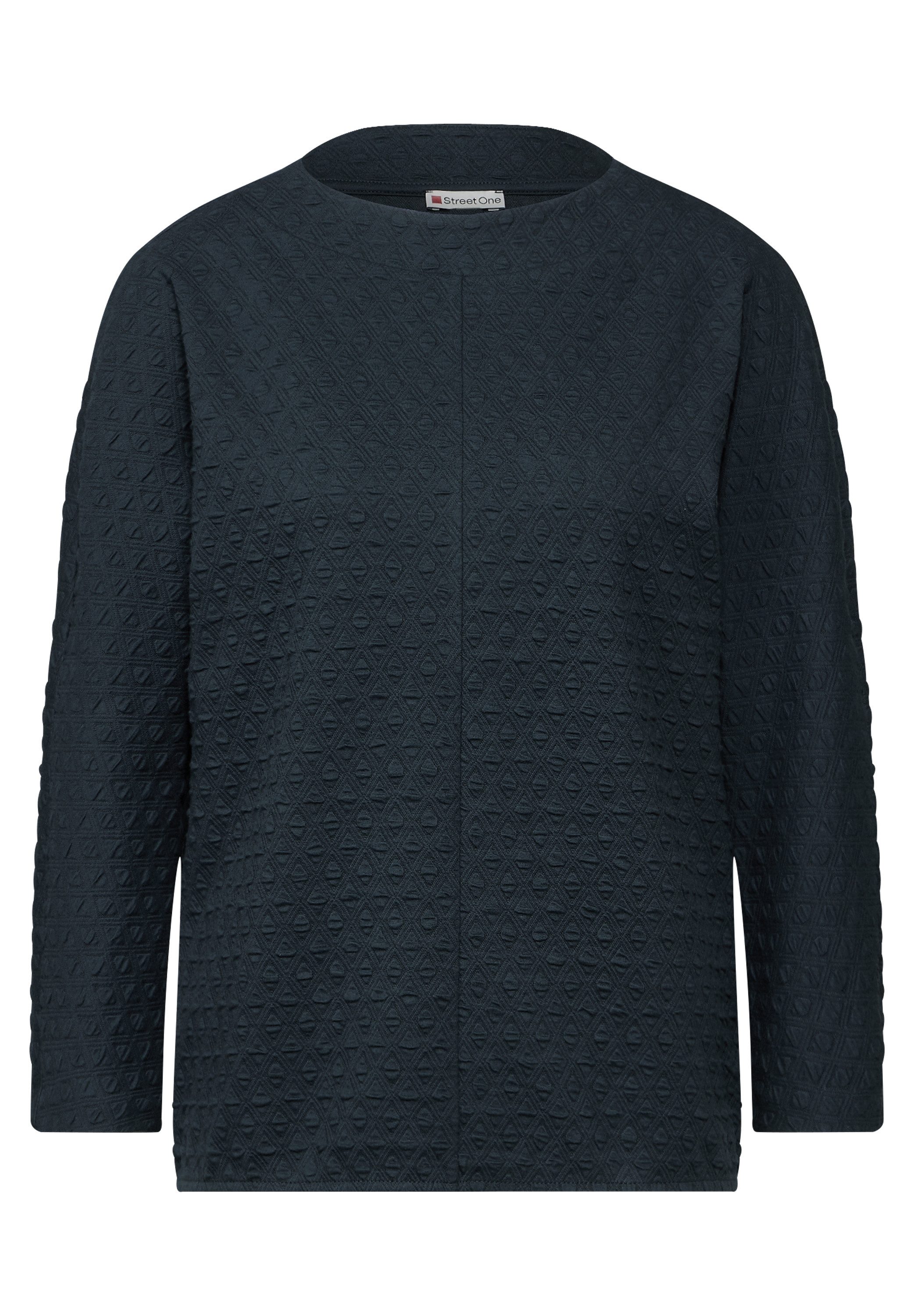 STREET ONE Shirt met 3/4 mouwen met structuurpatroon
