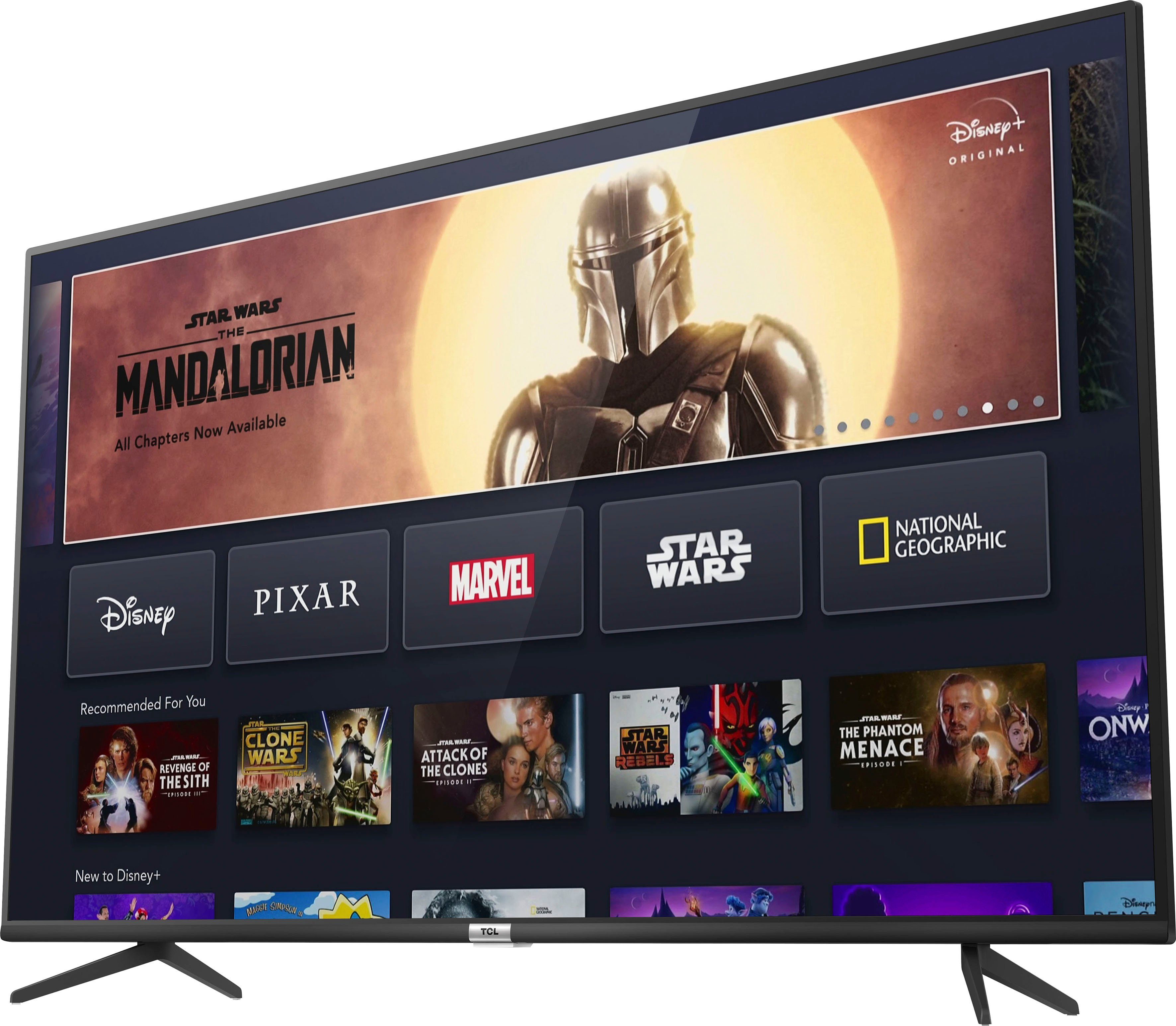 TCL Led-TV 65P616X1, 164 cm / 65", 4K Ultra HD, Smart TV, Android 9.0-besturingssysteem