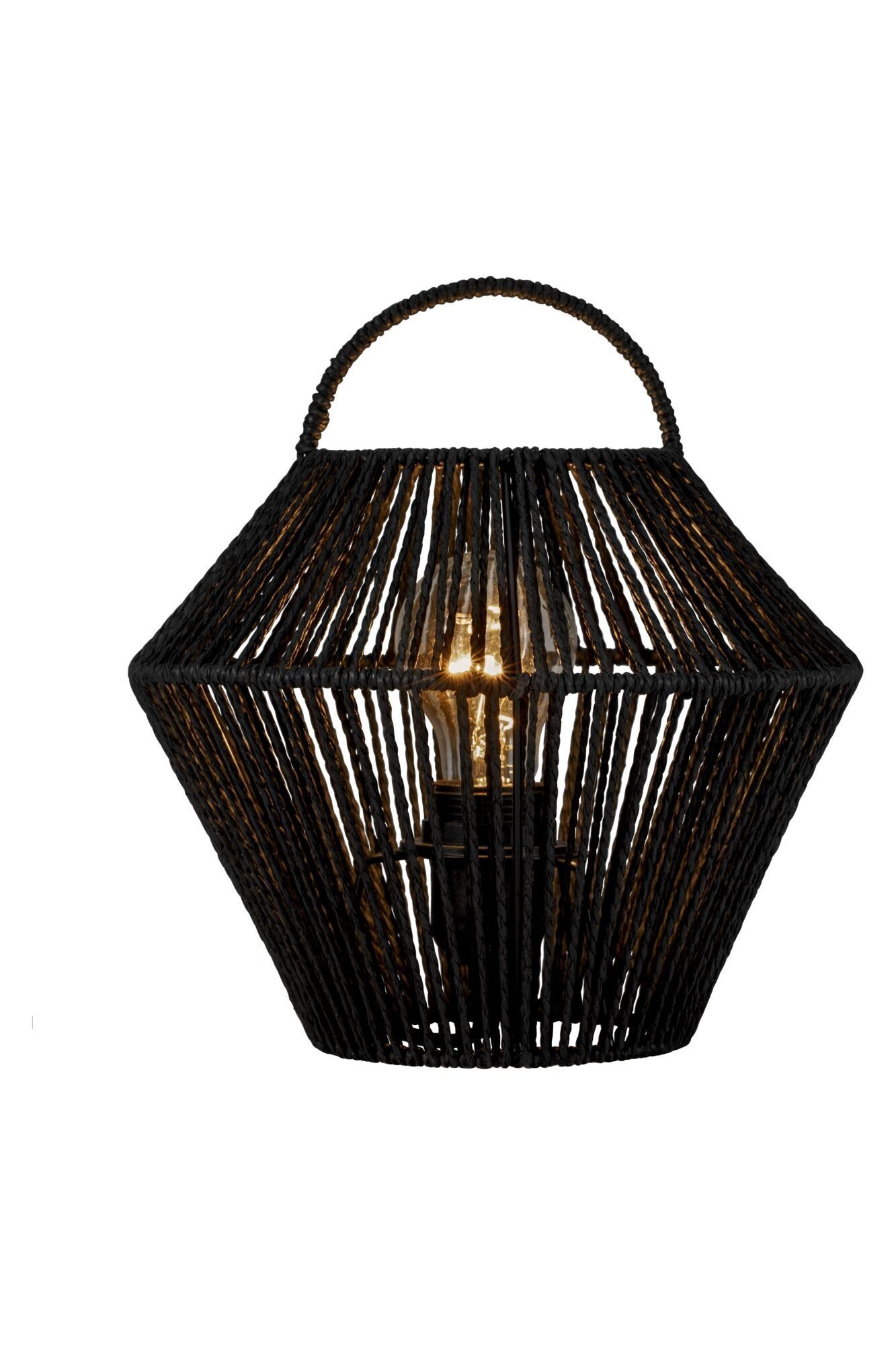 Pauleen Tafellamp Boho Shine max20W zwart 230V metaal/rattan
