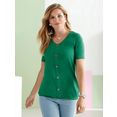 classic basics shirt met korte mouwen groen