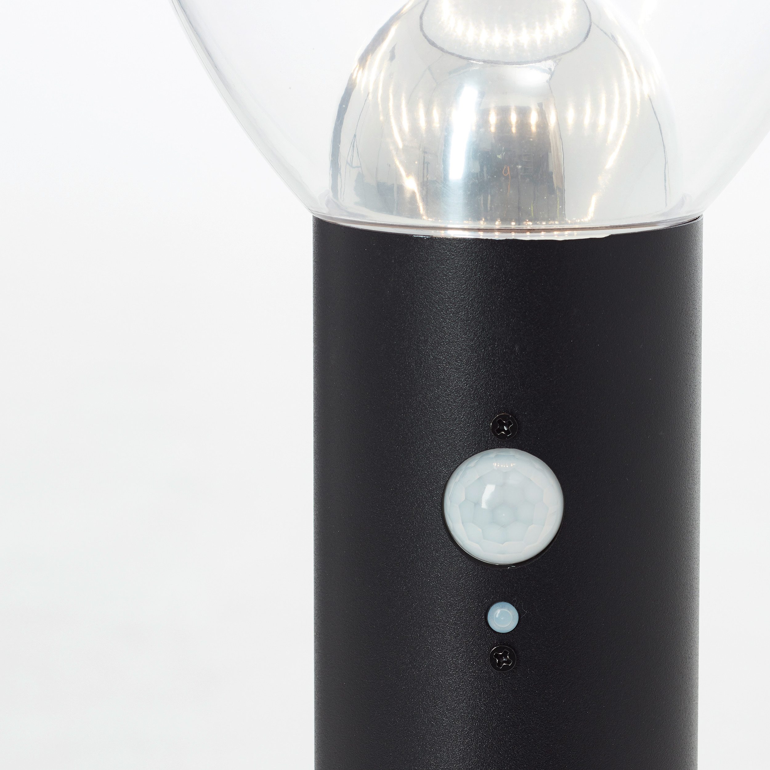 Brilliant Leuchten Led-sokkellamp TULIP LED buitenlamp, solar, 52 cm, 430 lm, 3000 K, roestvrij staal, zwart (1 stuk)