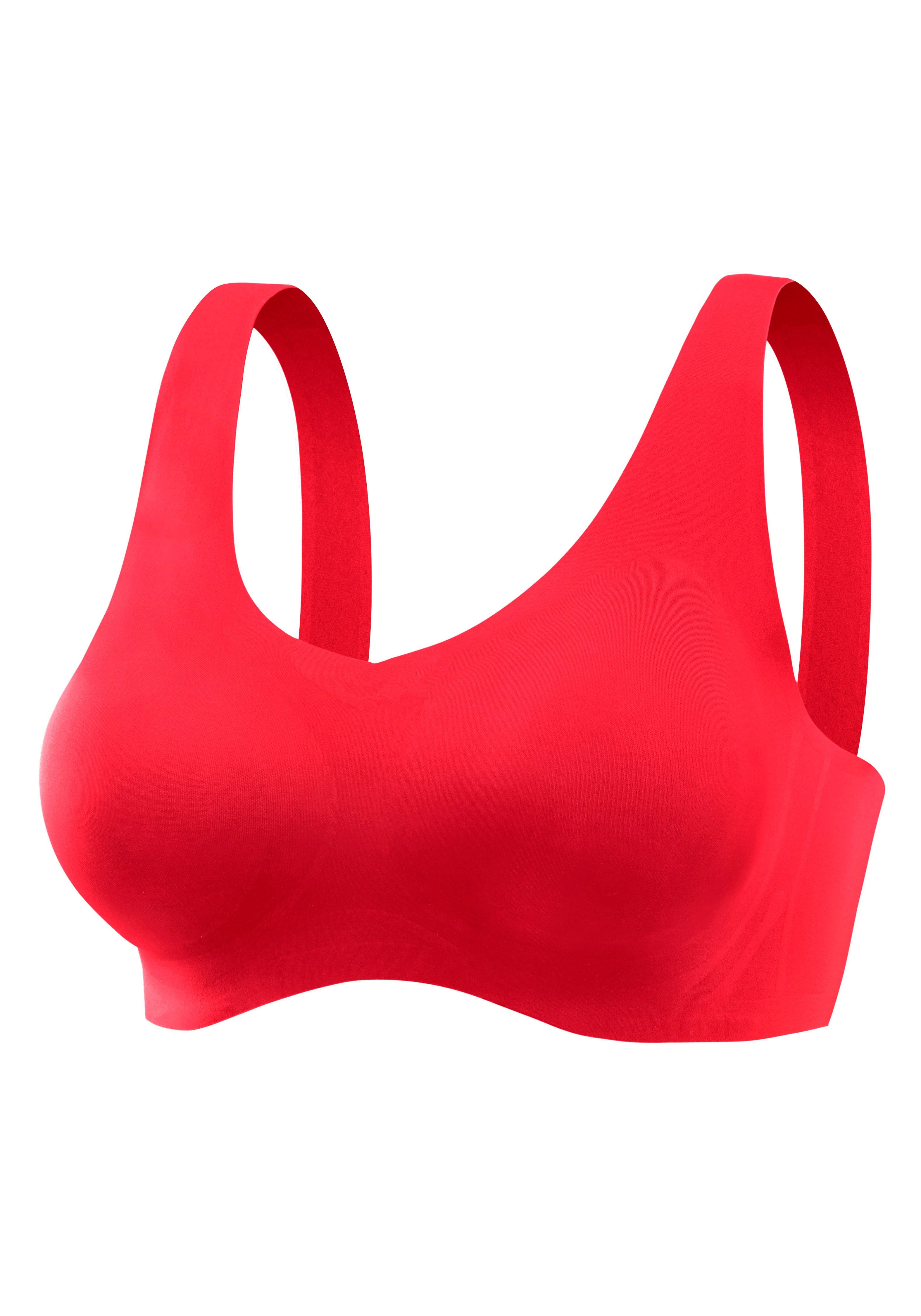 Nuance Bralette-bh SEAMLESS, zonder beugels, met geïntegreerd push-up kussen, Basic Lingerie