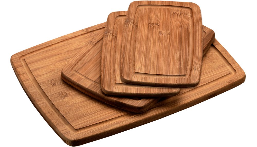 KESPER for kitchen & home Snijplank Plank van FSC-gecertificeerd bamboe (set, 4 stuks)