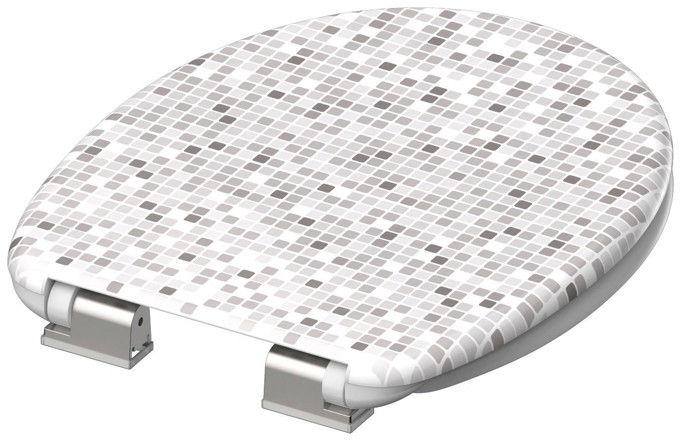 Eisl Toiletzitting Mozaïek Duroplast, softclosemechanisme, max. belasting van de toiletbril 150 kg