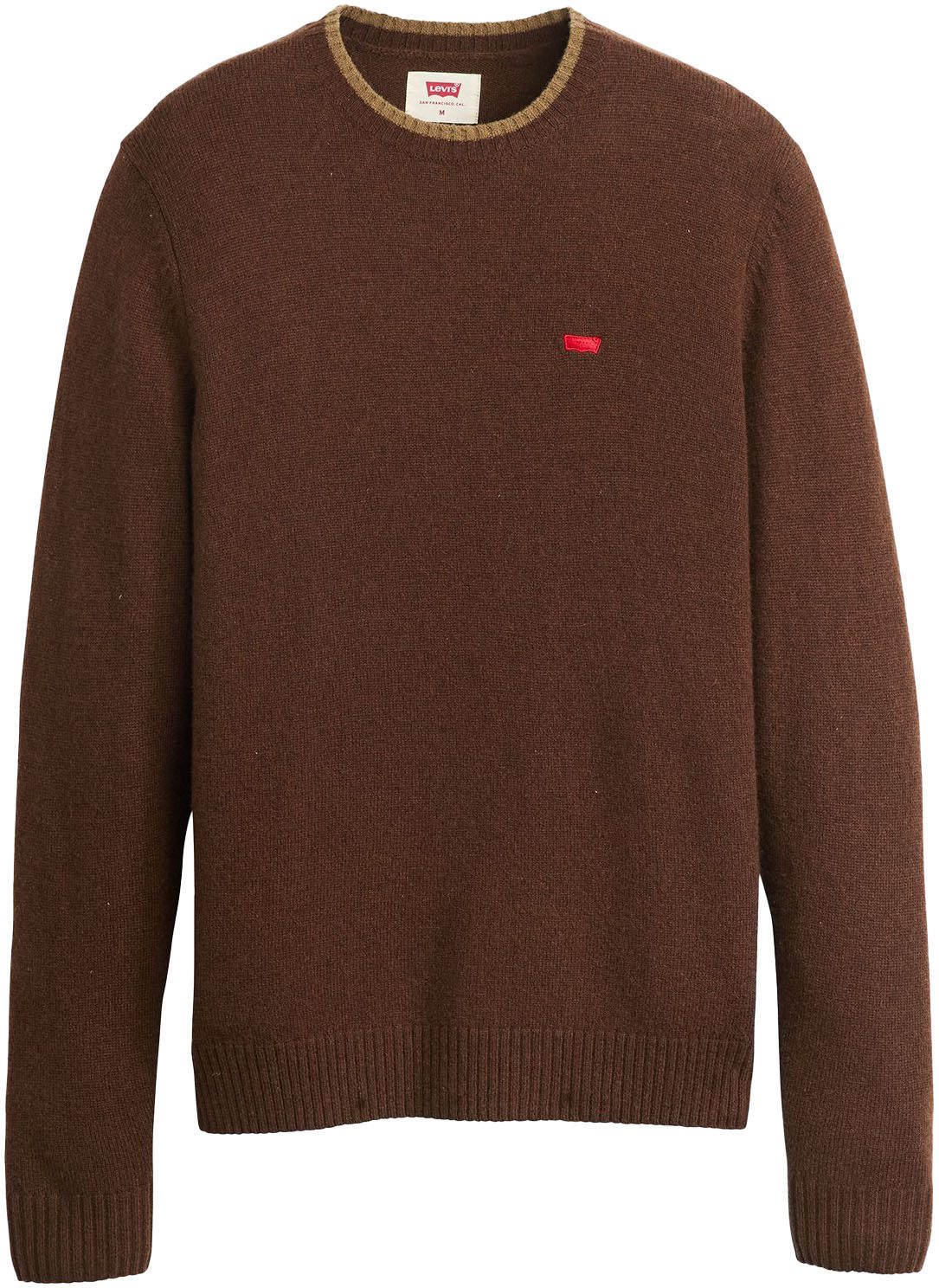Levi's Wollen trui ORIGINAL HM SWEATER in klassieke ronde halsvorm