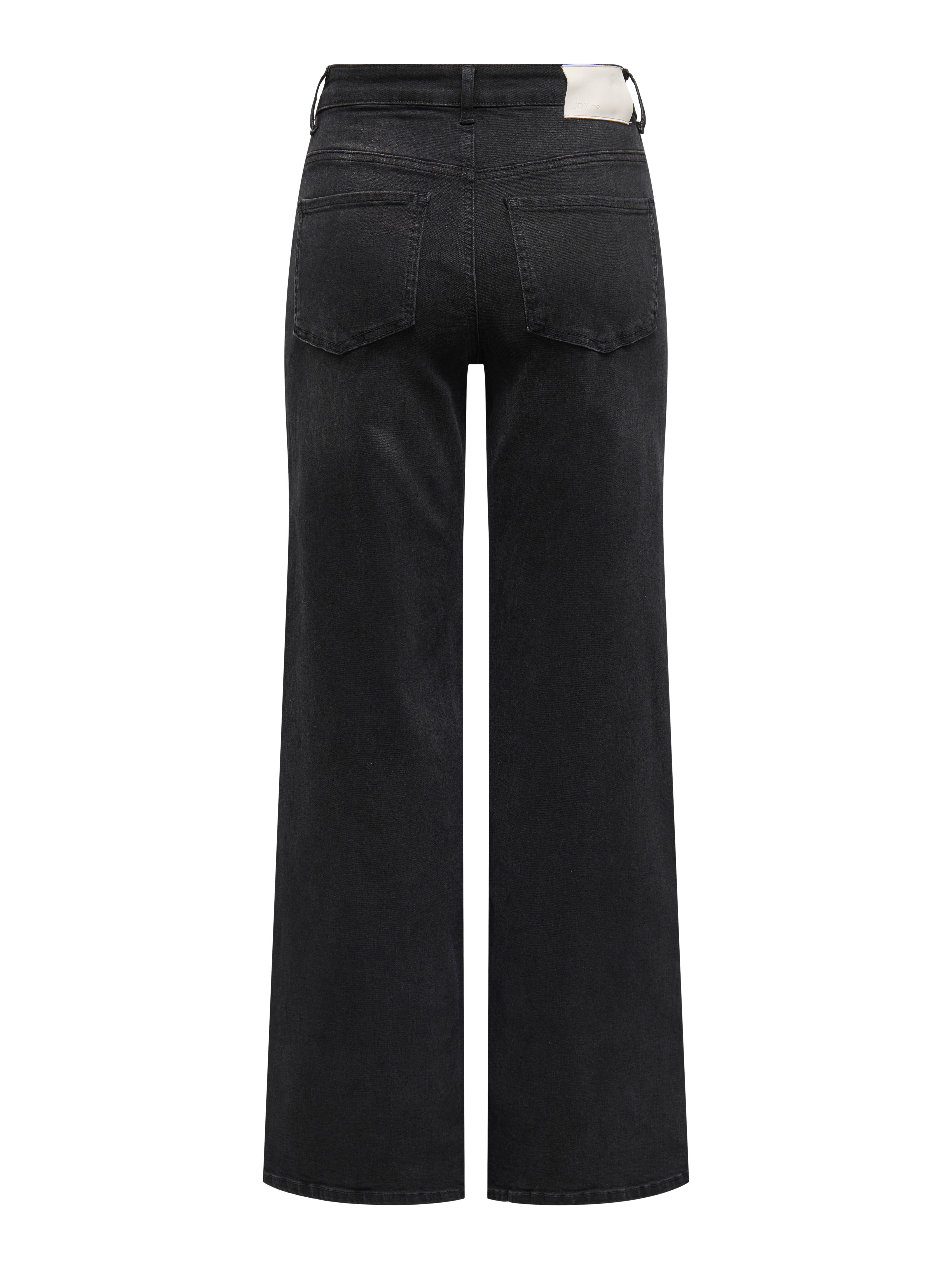 JDY High-waist jeans JDYFELINA-FINA HW WIDE BLK JEANSDNM NOOS