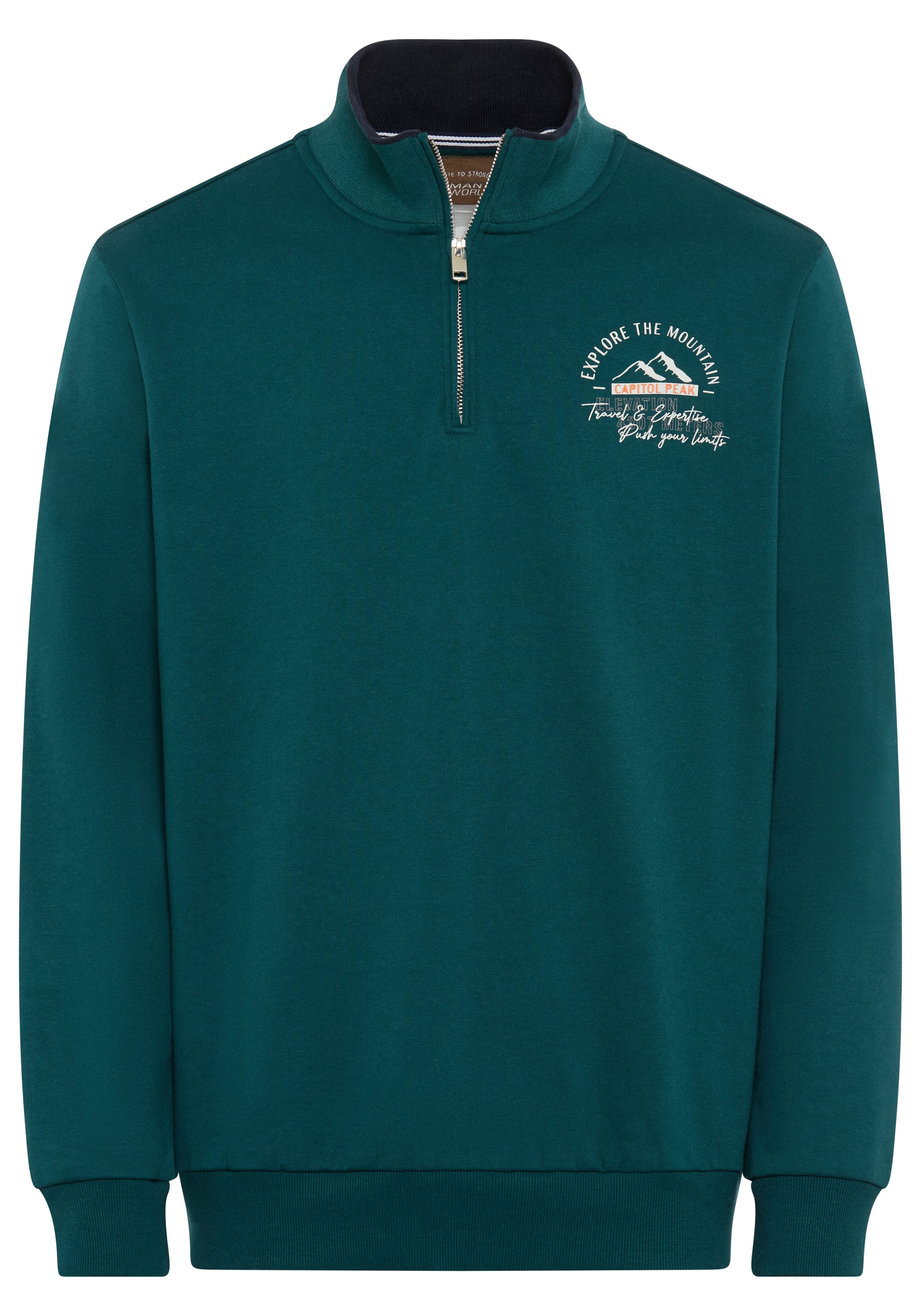 Man's World Sweatshirt met contrasterende kraag - nieuwe collectie