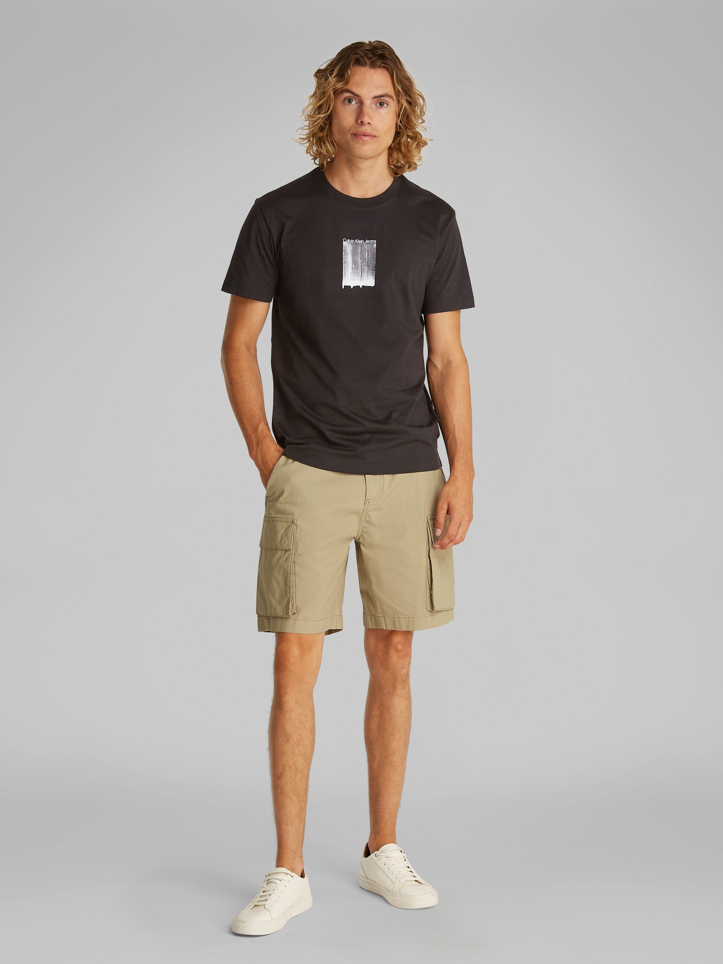 Calvin Klein T-shirt BRUSH STROKE GRAPHIC TEE