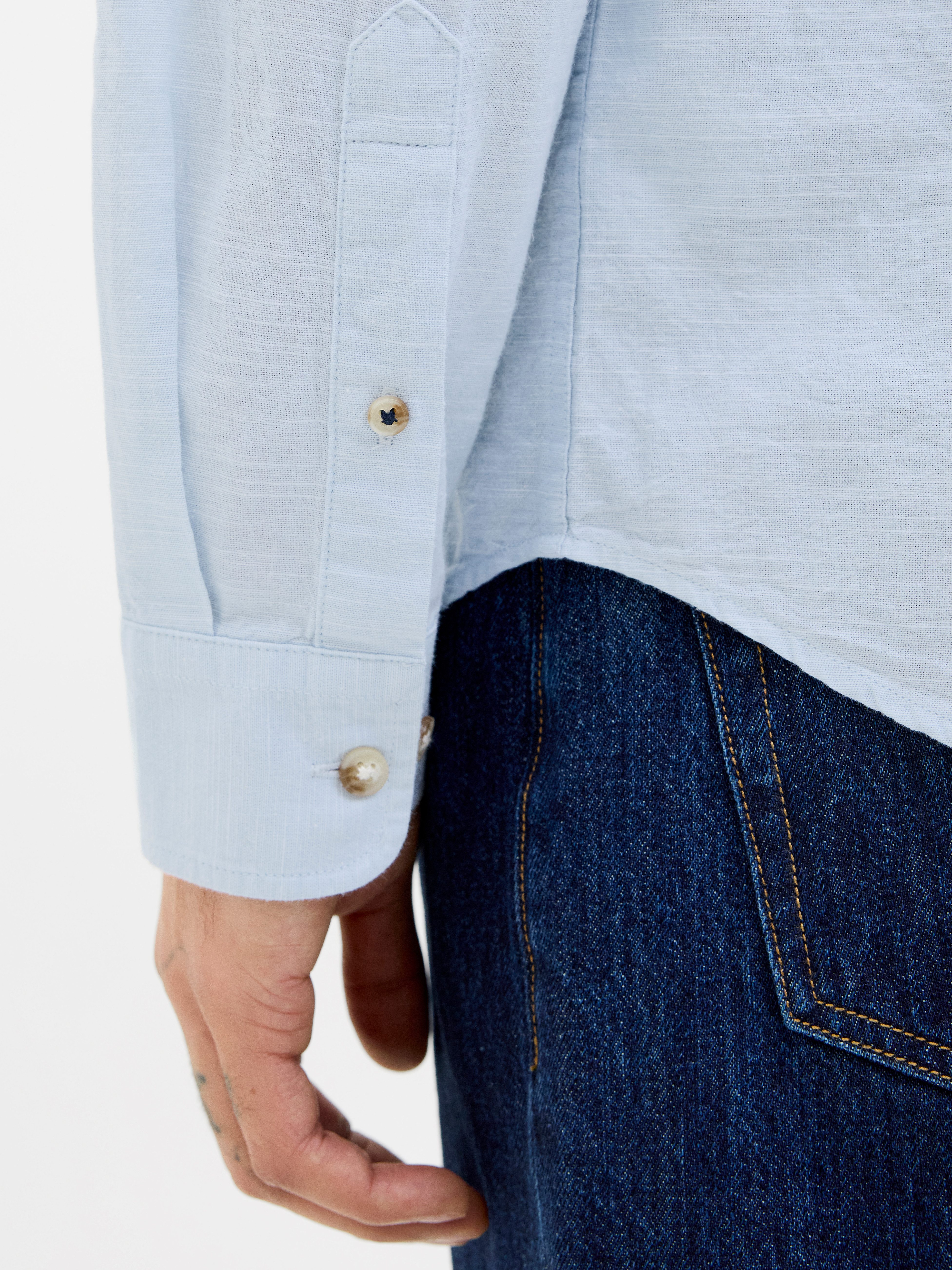 Jack & Jones Overhemd met lange mouwen JJESUMMER HALF PLACKET SHIRT LS SN