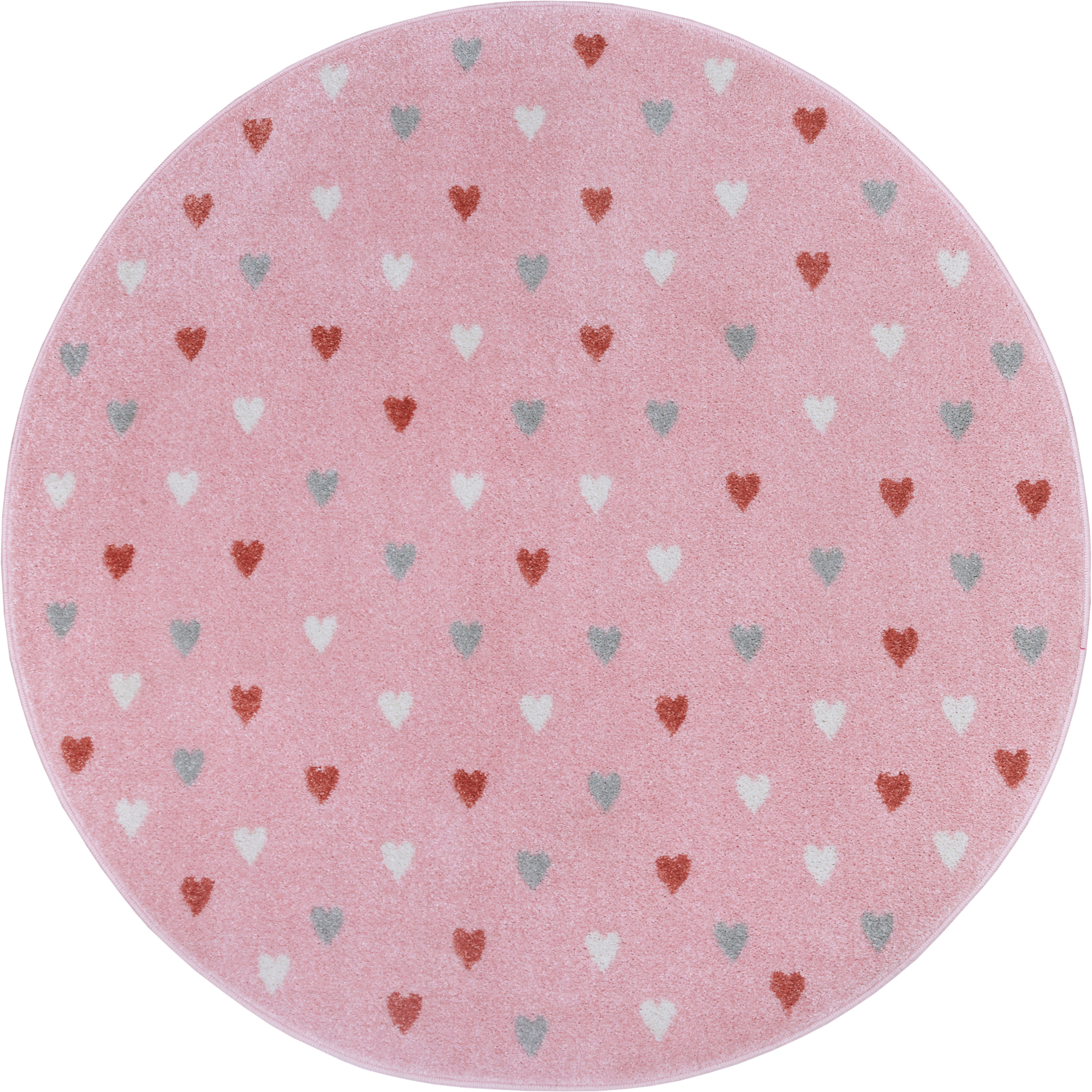 HANSE Home Kindervloerkleed Adventures Little Hearts Speeltapijt, stevig, kinderkamer, kortpolig, speelondergrond