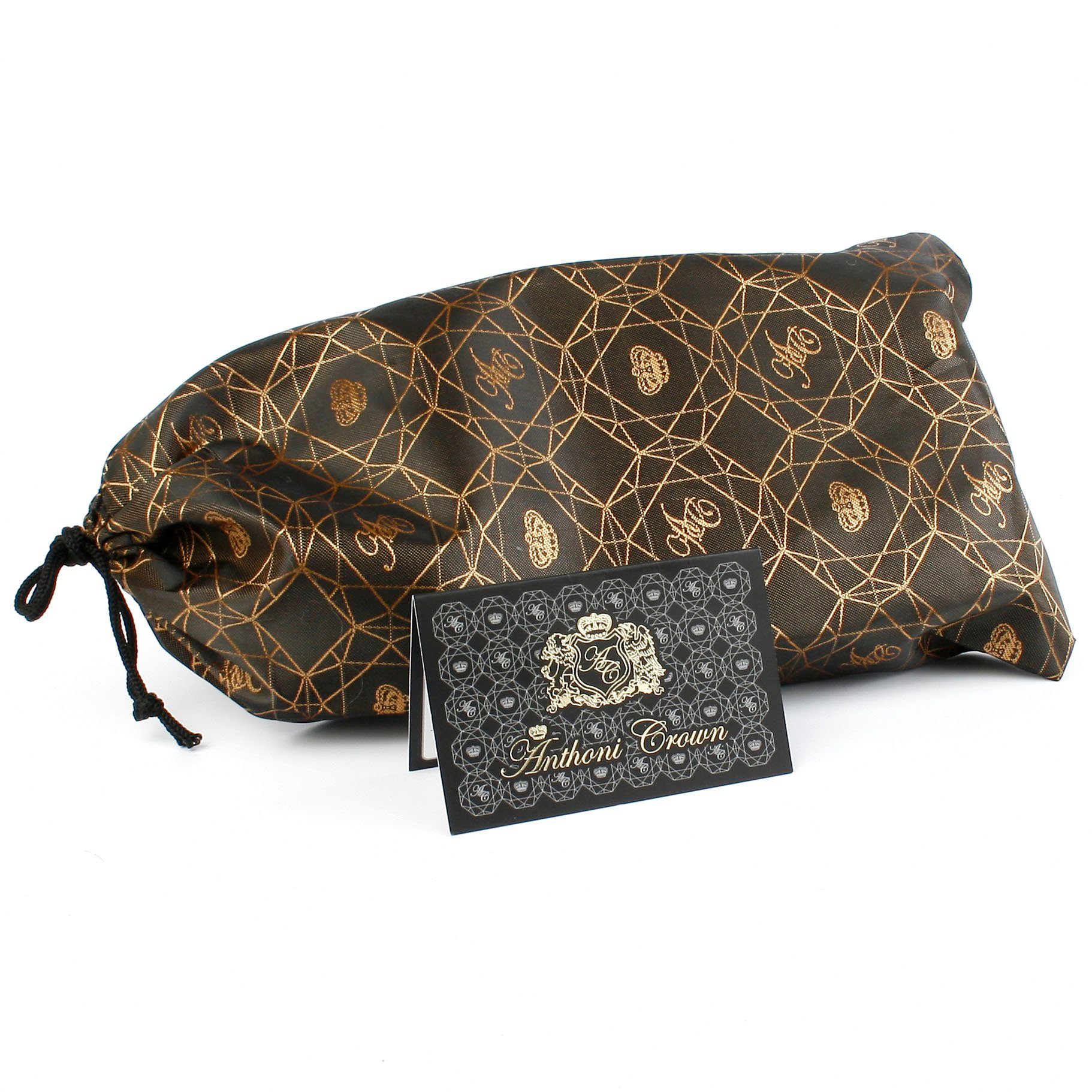 Anthoni Crown Leren riem Damesriem met automatische gesp met metalen passant