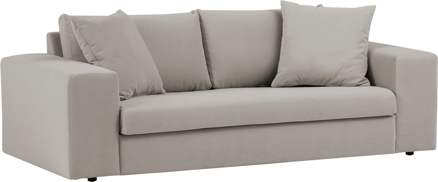 andas 2-zitsbank SLEETLAND XXL in fluweel of vintage lederlook