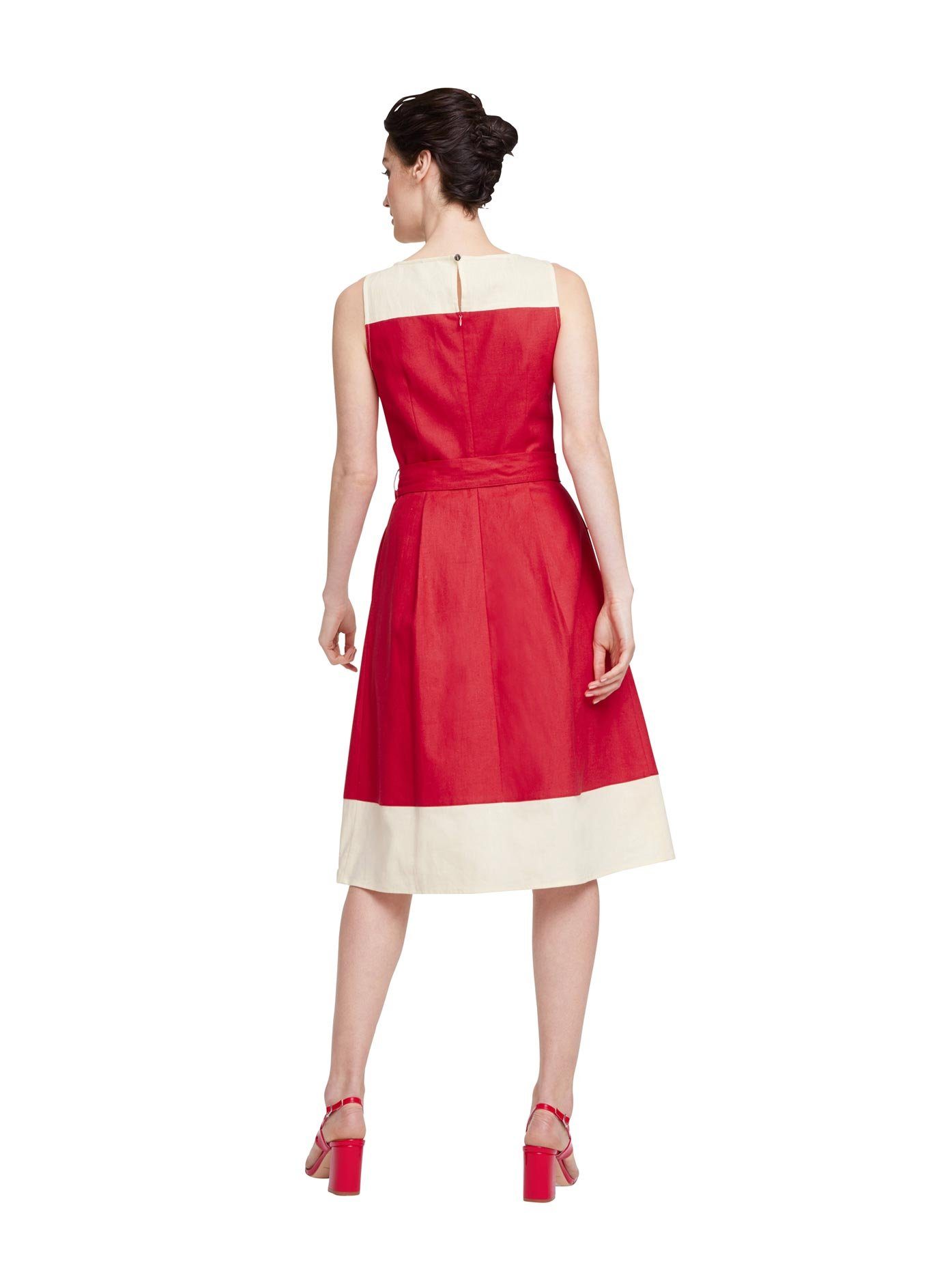 ashley brooke by heine zomerjurk linnen jurk rood