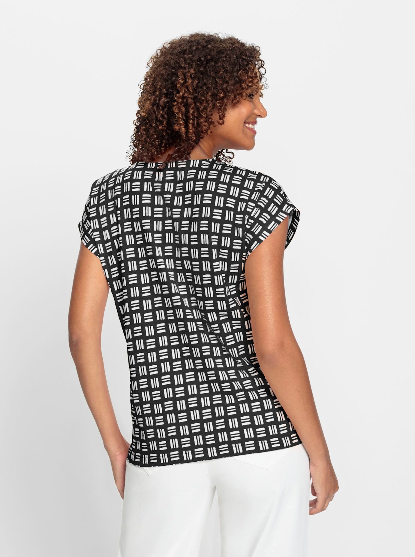 Casual Looks Shirt met print (1-delig)