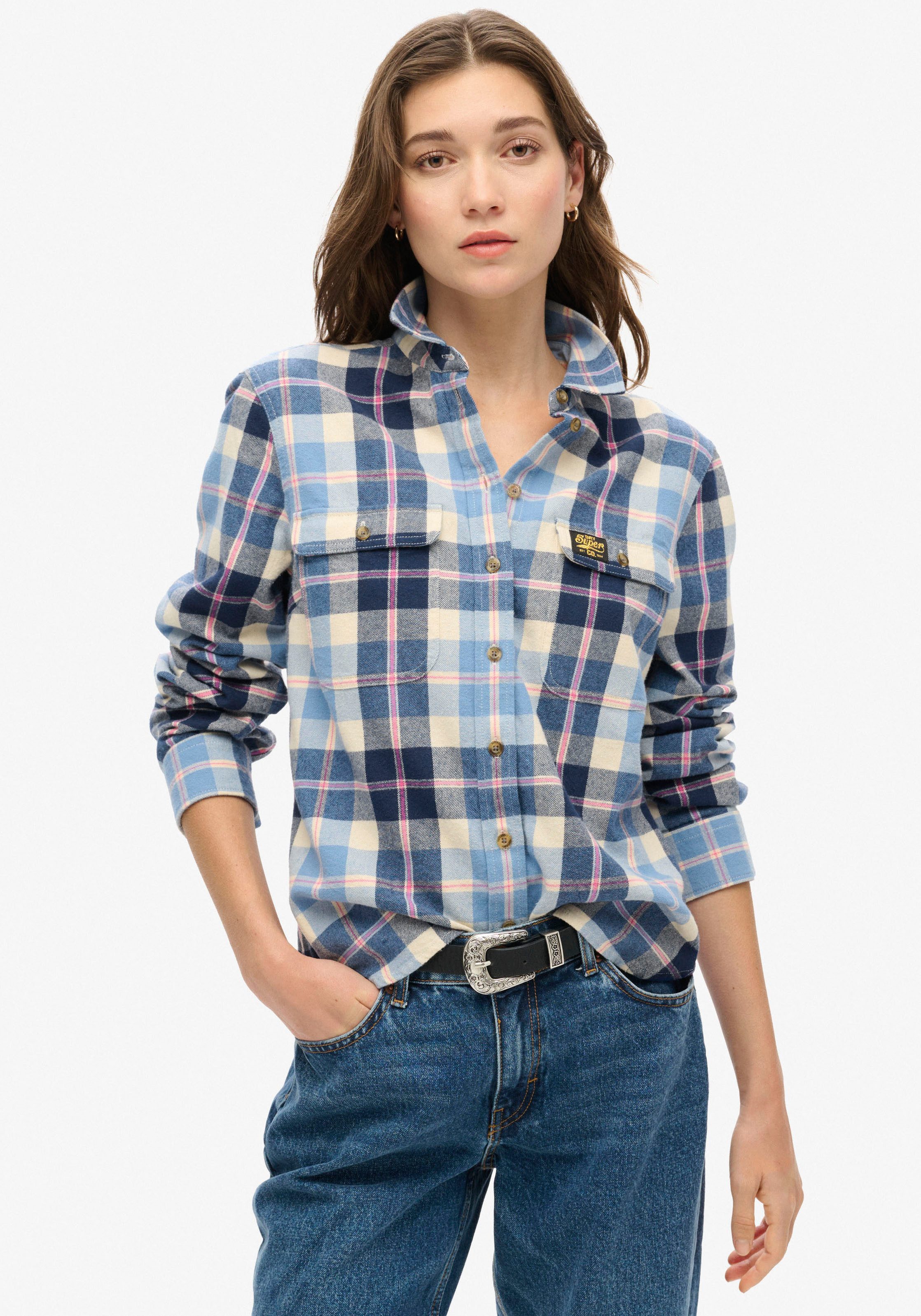 Superdry Flanellen blouse LUMBERJACK CHECK FLANNEL SHIRT