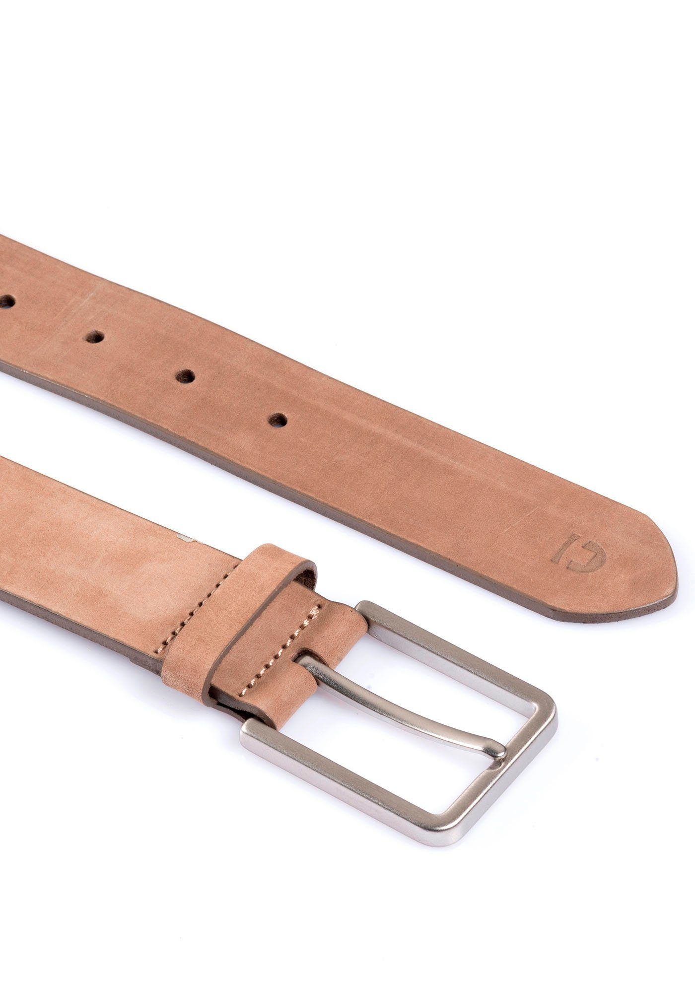 Tom Tailor Denim Leren riem TTDCHARLIE 3.5 cm brede herenriem, denim look, veloursleder