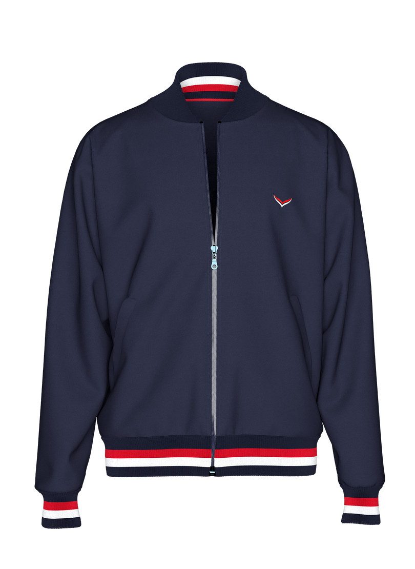 Trigema Sweatvest TRIGEMA Collegejas met contrasterende elementen (1-delig)