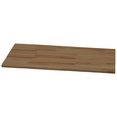 home affaire plank modesty van mooi massief wildeikenhout, breedte 49 cm bruin
