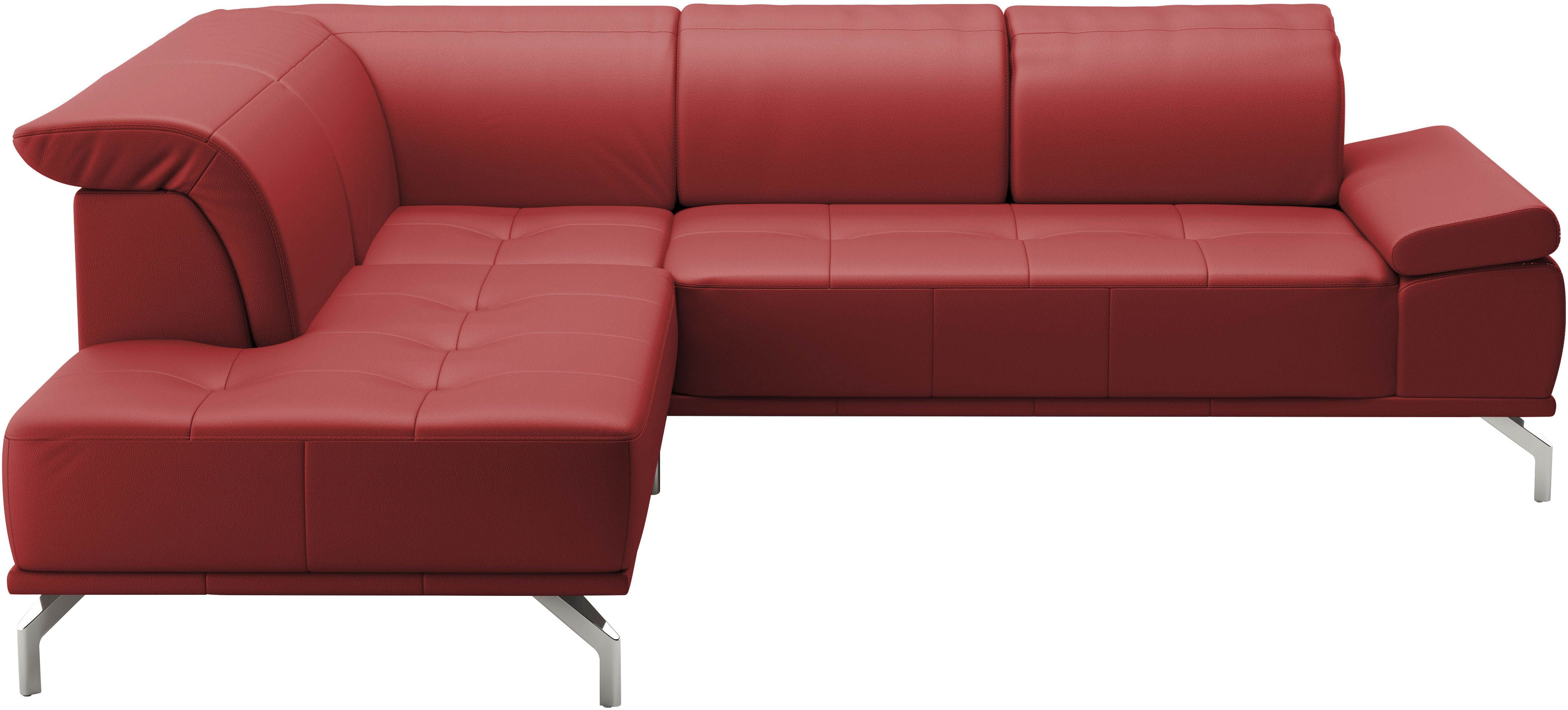 Places of Style Hoekbank Caluna Incl. zitdiepteverstelling, optioneel met hoofd- en armleuningverstelling