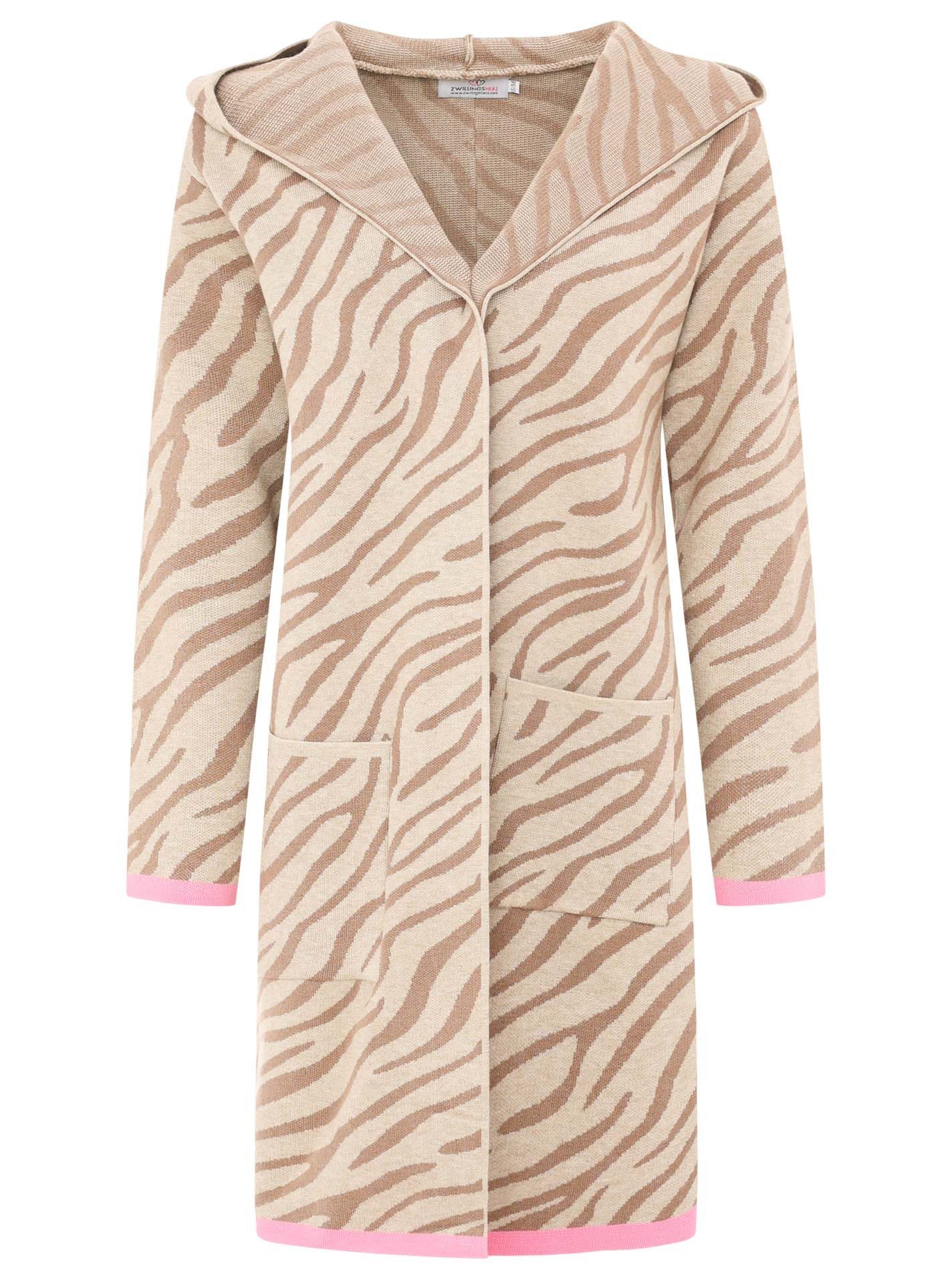 Zwillingsherz Vest Cardigan "Zebra"