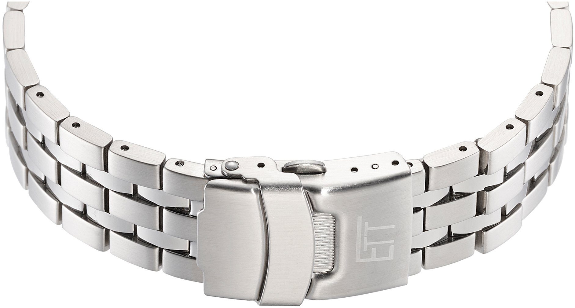 ETT Radiografische chronograaf Professional Armbandhorloge, herenhorloge, stopwatchfunctie, datum, solar, leren armband