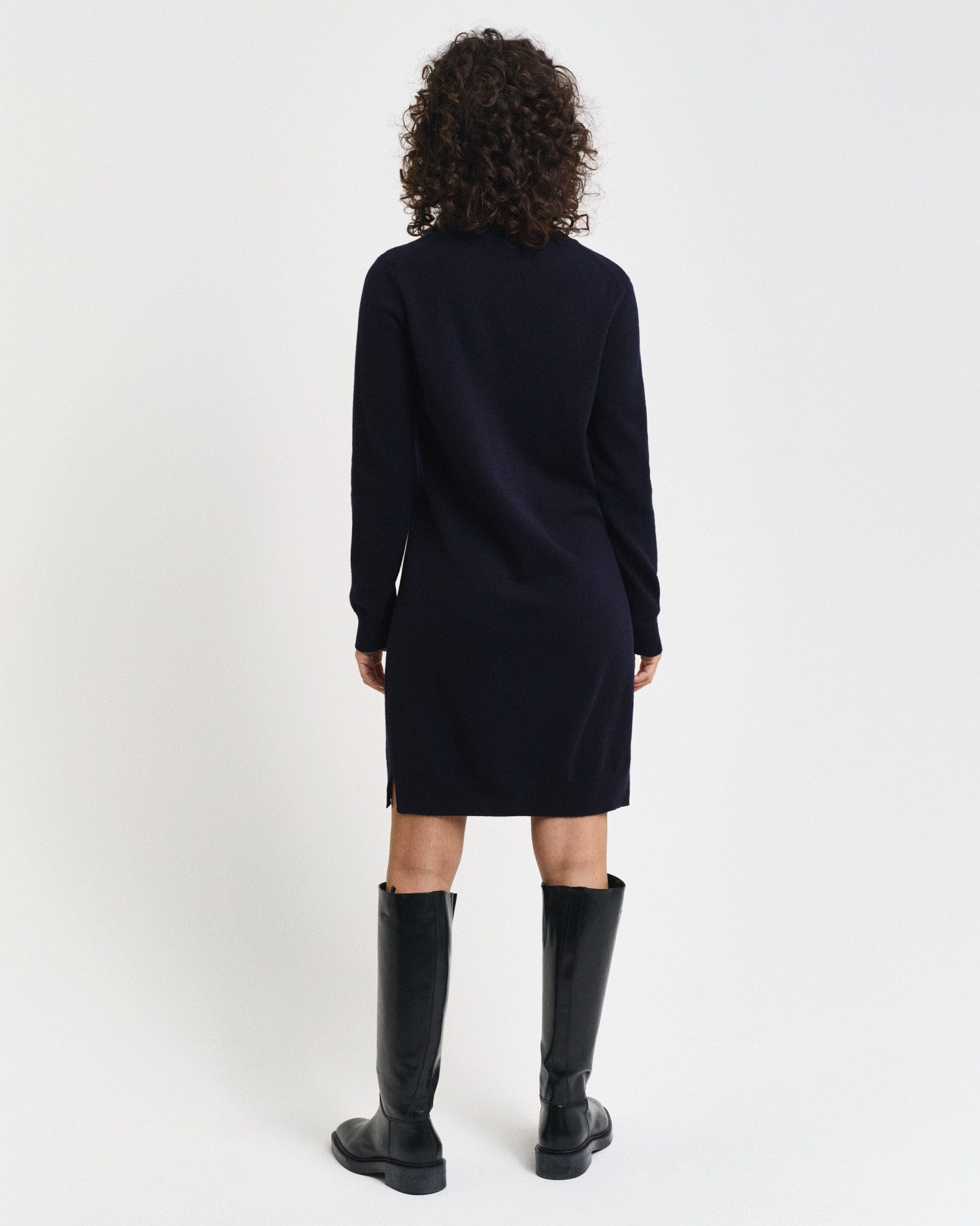 Gant Gebreide jurk SUPERFINE LAMBSWOOL DRESS