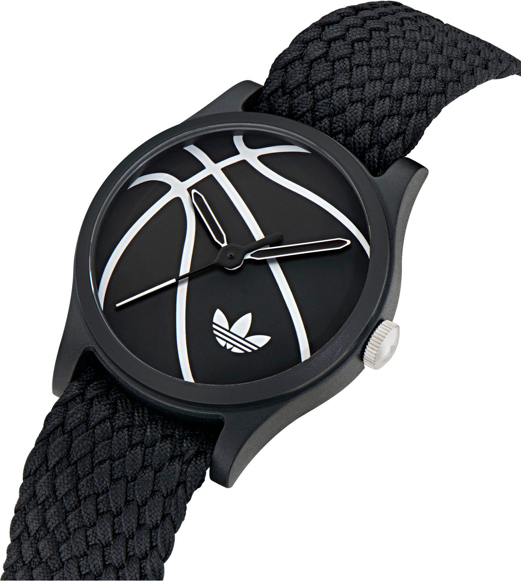 adidas Originals Kwartshorloge GAME ONE Polshorloge, herenhorloge, dameshorloge, nylon band, waterafstotend tot 5 bar